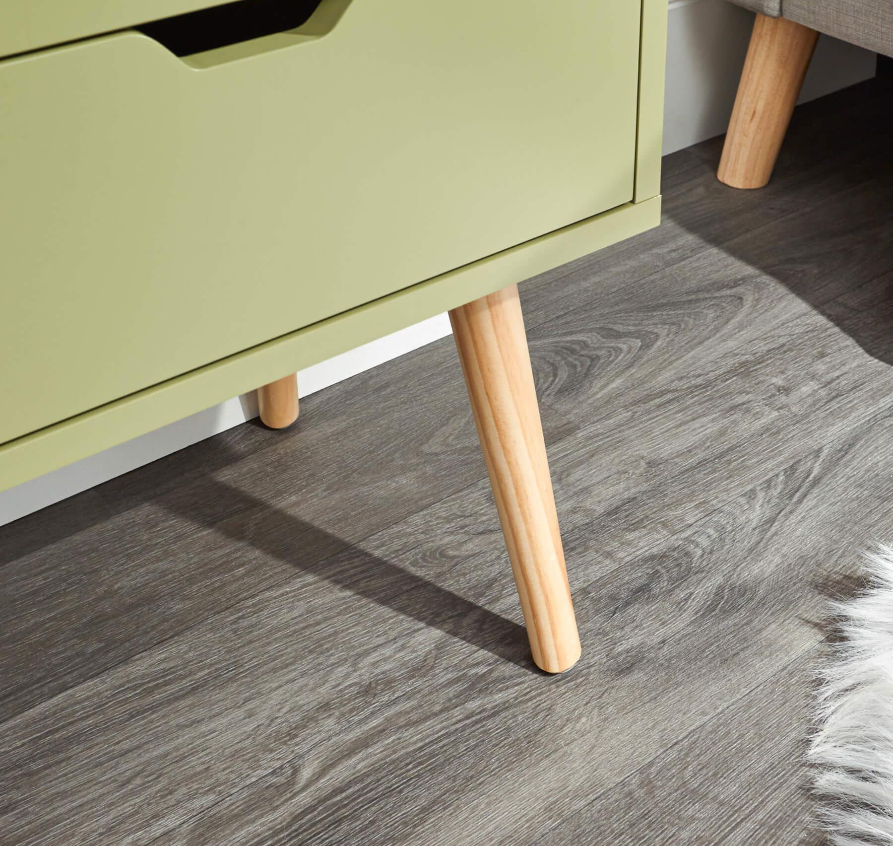 Bedside Tables 2 Drawer Nightstand Scandinavian Style