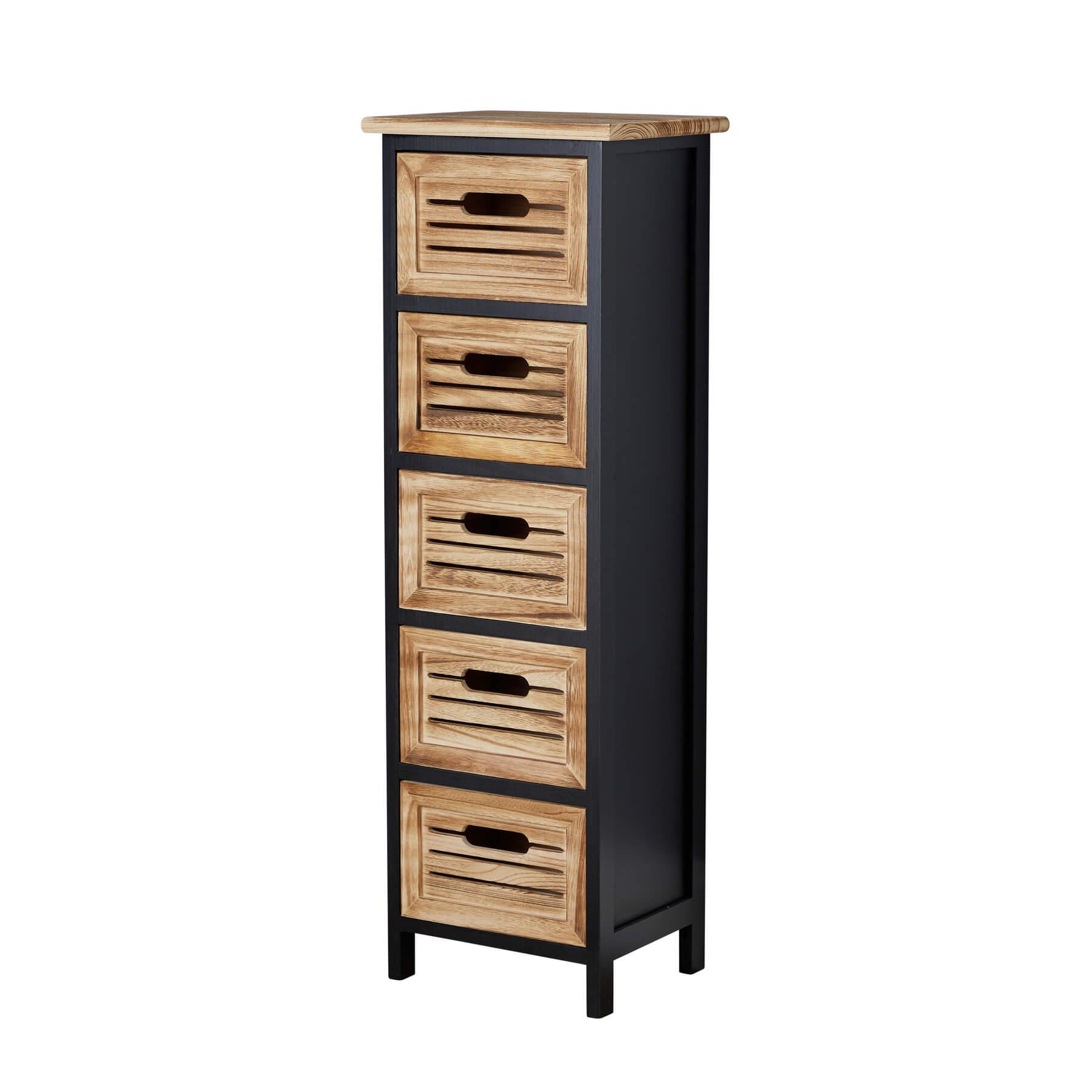 Solid Wooden Storage Chest 3 / 4 / 5 Drawers Organiser Rustic Fully Assembled - Picture 24 of 73