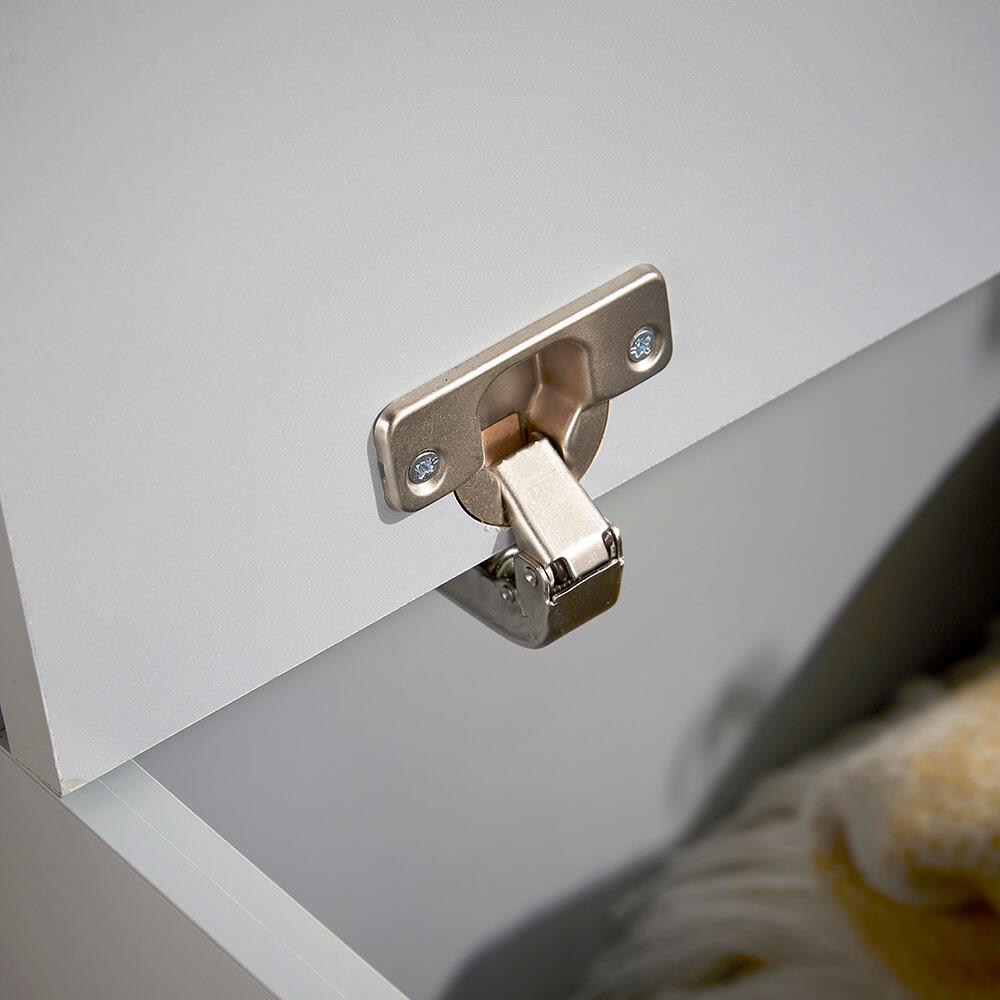 Hallway Storage Bench Painted Wooden Entryway Organiser with Coat Hooks Rack - Picture 30 of 40
