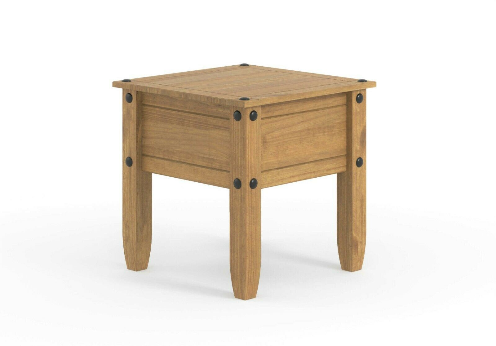 Solid Pine Wood Bedside Lamp End Side Table Rectangular Coffee Bedroom Furniture - Picture 4 of 7