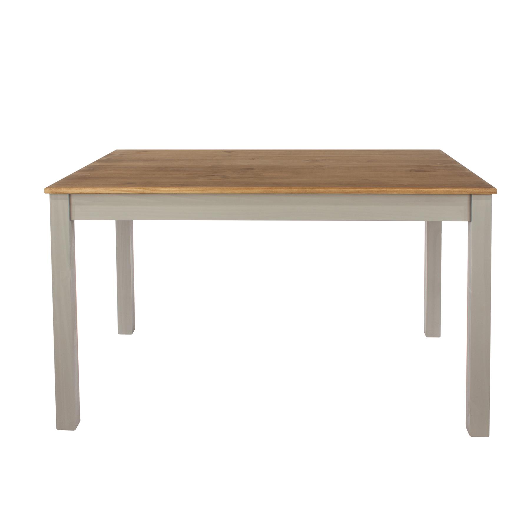 Dining Table 120cm/150cm Solid Pine Grey Wooden Home Kitchen Furniture Modern - Picture 4 of 7