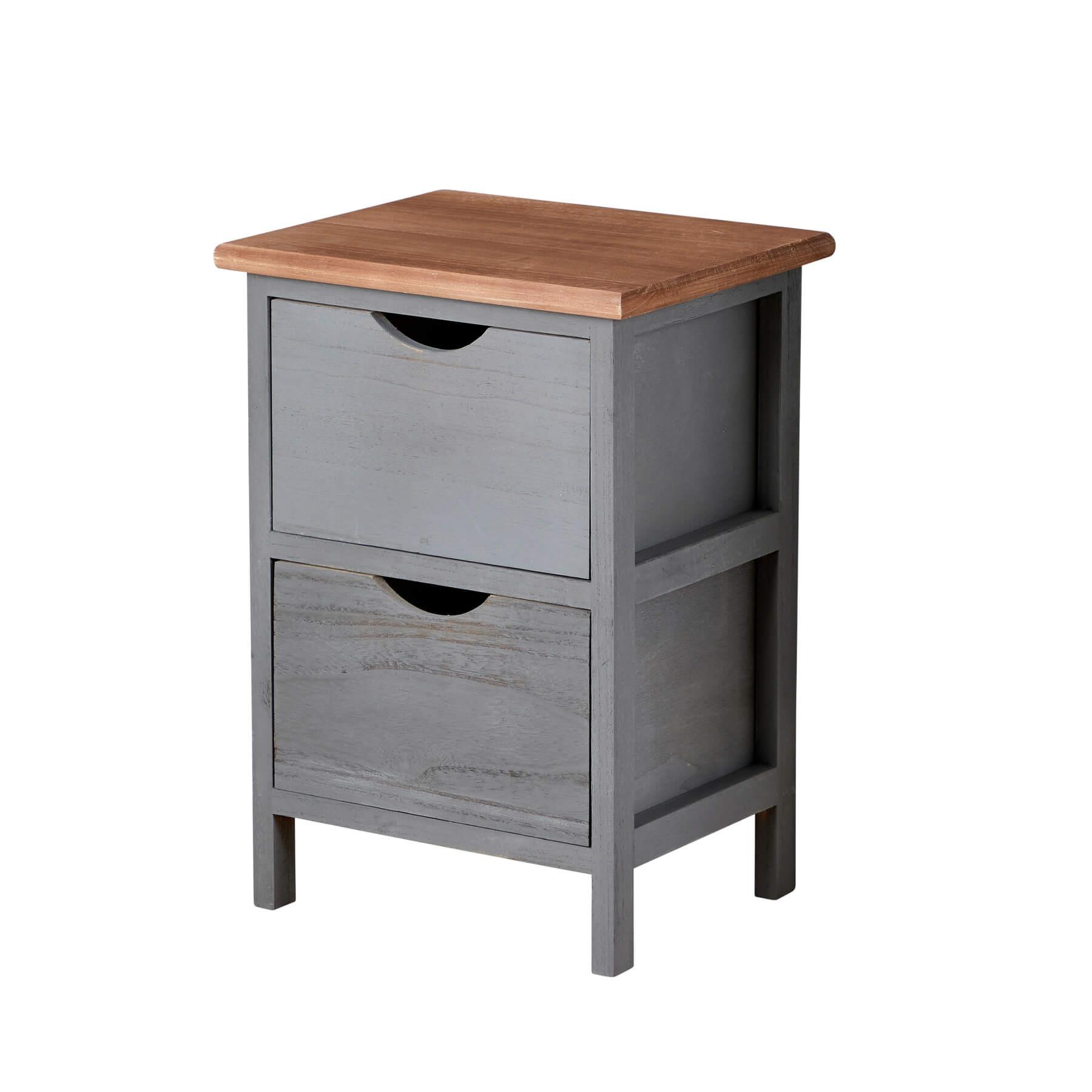 Chest 2/3/4 Drawers Grey Solid Wooden Storage Organiser Rustic Fully Assembled - Picture 8 of 25