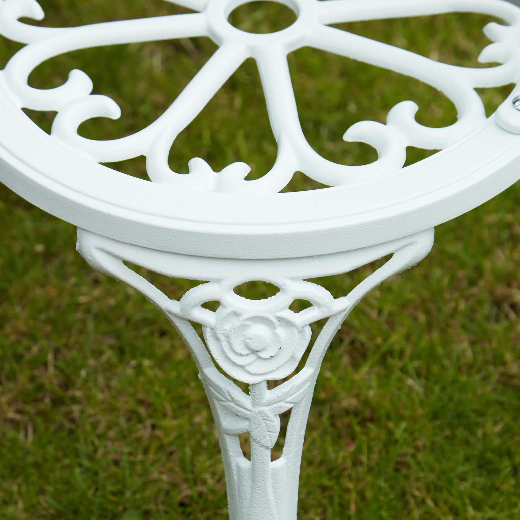 Cast Aluminium Garden Bench Metal Frame 2 Seater Patio Furniture Outdoor Seating - Picture 27 of 29