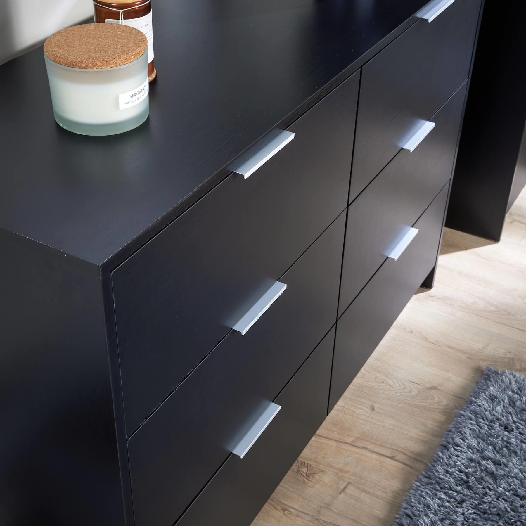 Chest 6 Drawers Bedroom Furniture Clothing Bedside Storage Organiser Wide - Picture 5 of 30