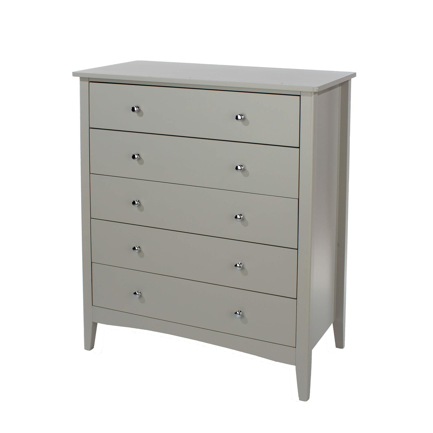 Chest of 4/5 Drawers Bedroom Clothing Storage Unit Metal Handles Runners - Picture 19 of 27