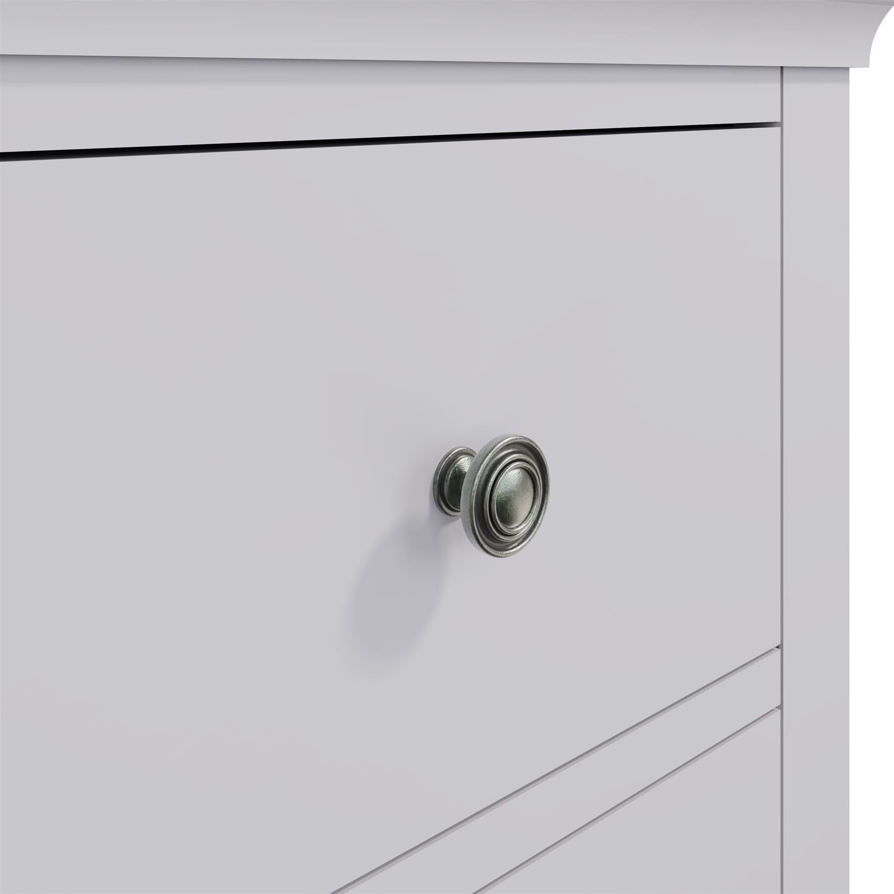 Nachttisch 2 Schubladen Schlafzimmer Storge Möbel montiert massiv Eiche Furnier Schrank - Bild 7 von 15