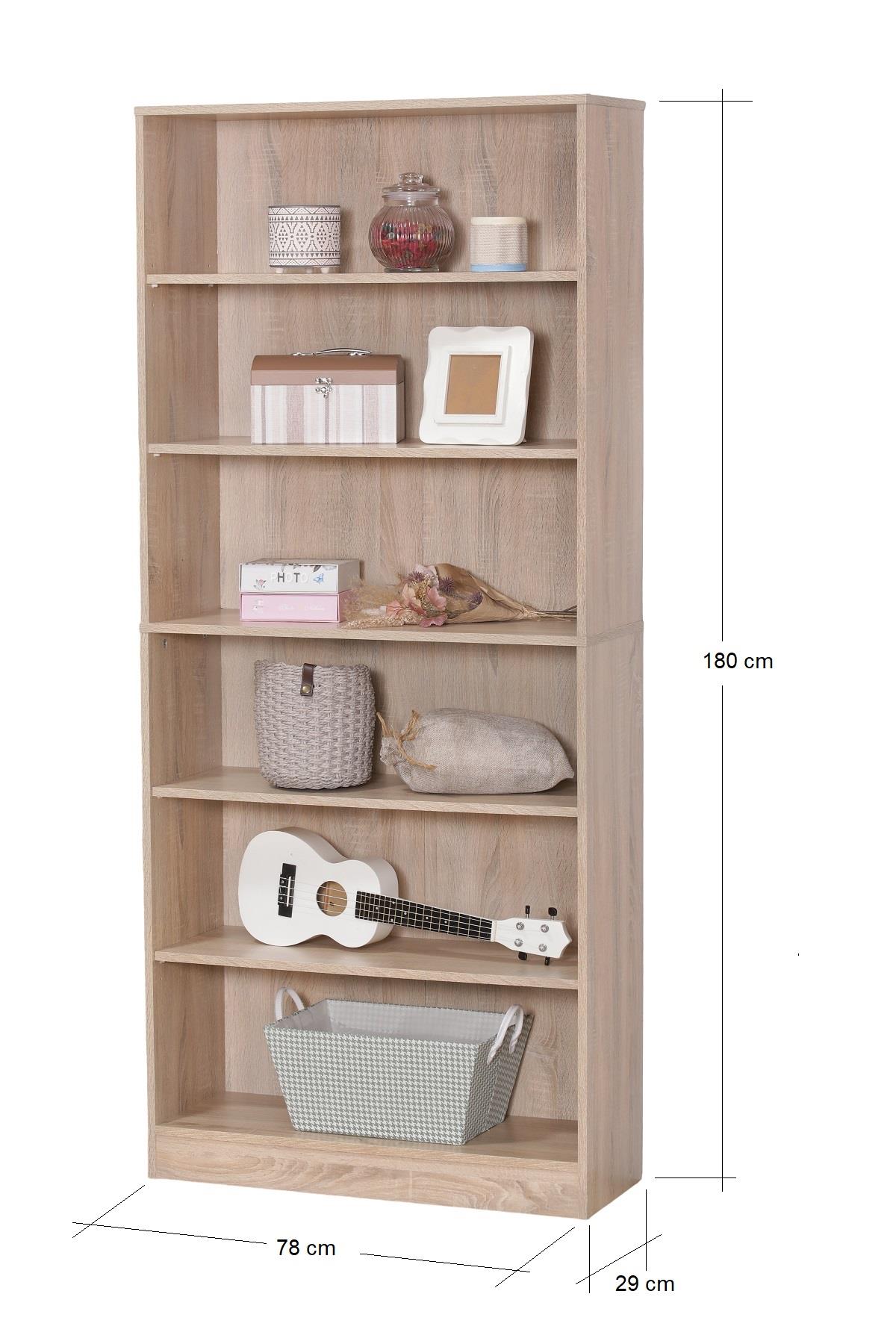 Estantería de exhibición de libros independiente unidad de almacenamiento hogar sala muebles - Imagen 16 de 61