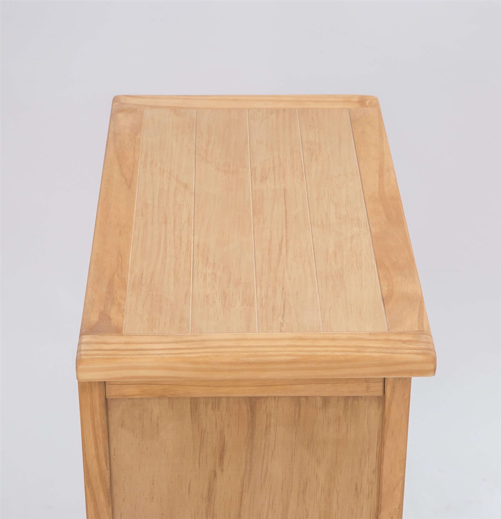 Chest of 4/5/6 Drawers Oak-effect Bedroom Furniture Storage Country Wood Unit - Picture 6 of 46