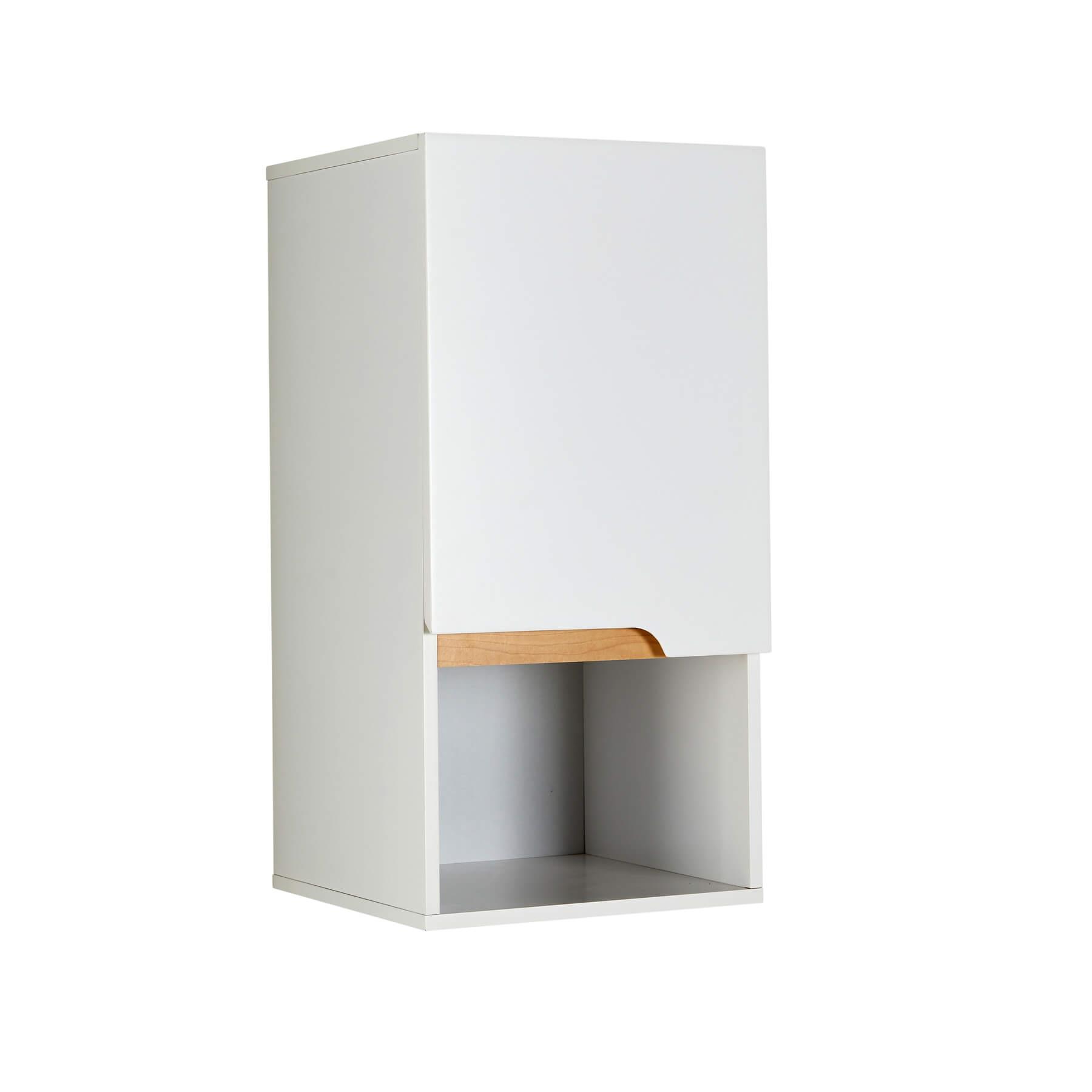 Badschrank Wandmontage Aufbewahrung Regal Organizer Schrank Waschtischunterschrank Weiß - Bild 15 von 16