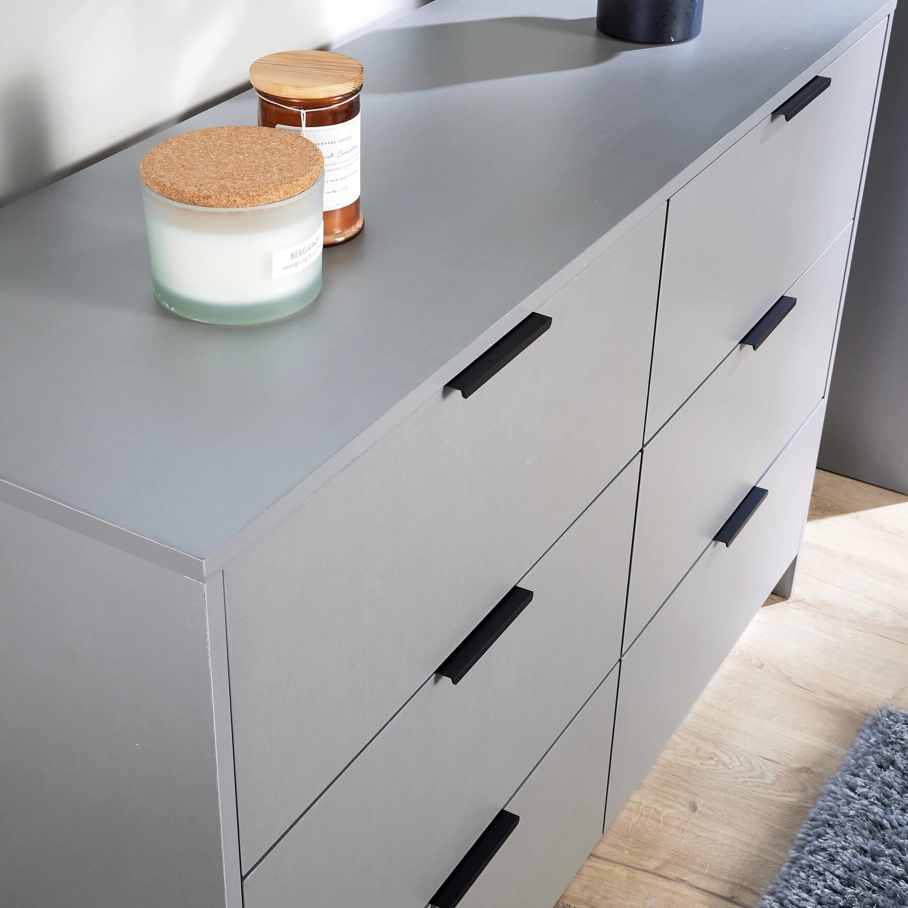 Chest 6 Drawers Bedroom Furniture Clothing Bedside Storage Organiser Wide - Picture 12 of 30