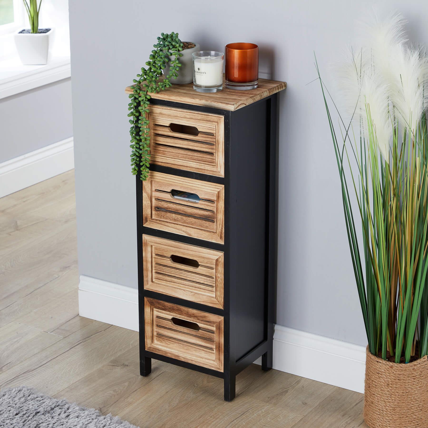 Solid Wooden Storage Chest 3 / 4 / 5 Drawers Organiser Rustic Fully Assembled - Picture 11 of 73
