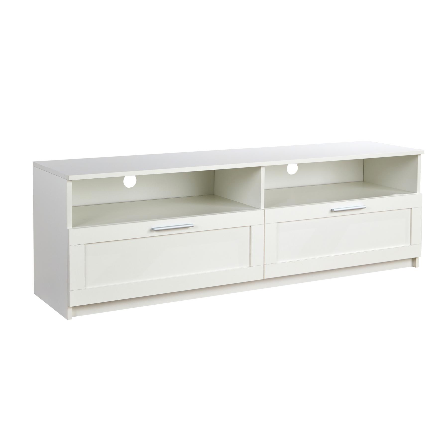 TV Floor Stand with 2 / 3 Drawers Modern Media Console Living Room Storage - Picture 7 of 14