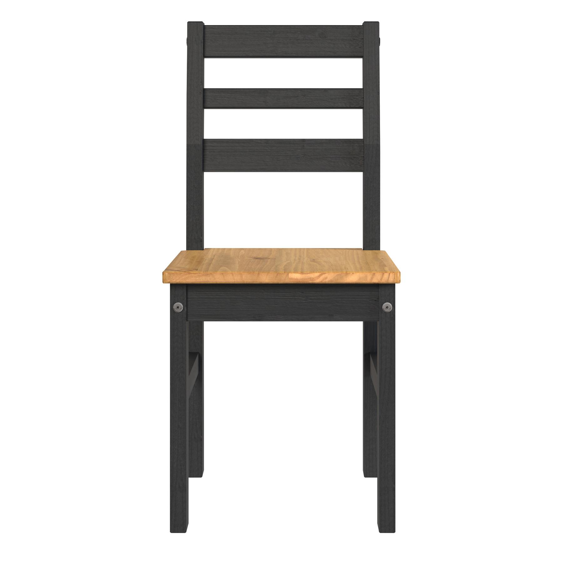 Par de 2 sillas de comedor asiento de madera maciza de pino muebles para el hogar cocina juego de habitación - Imagen 4 de 11