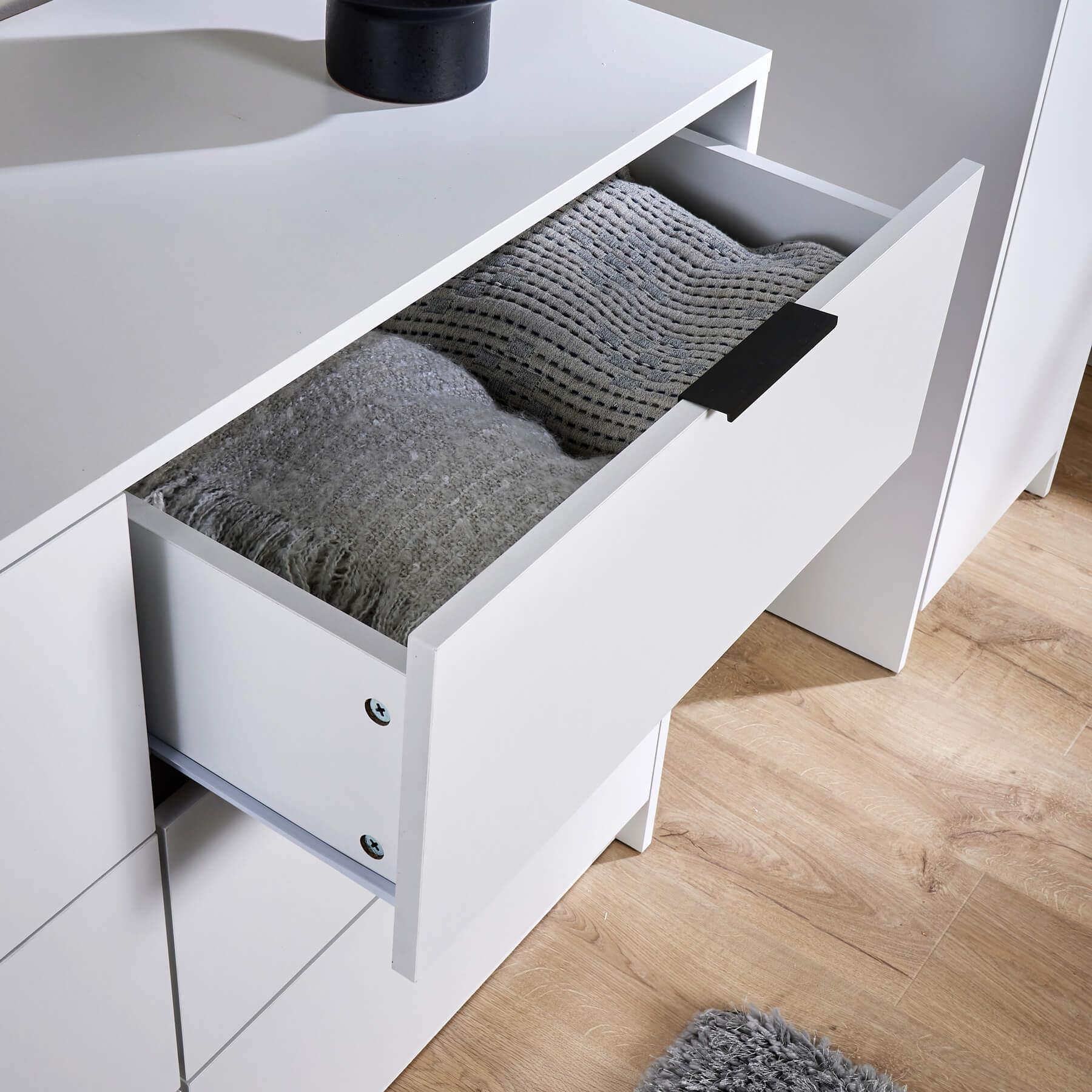 Chest 6 Drawers Bedroom Furniture Clothing Bedside Storage Organiser Wide - Picture 29 of 30