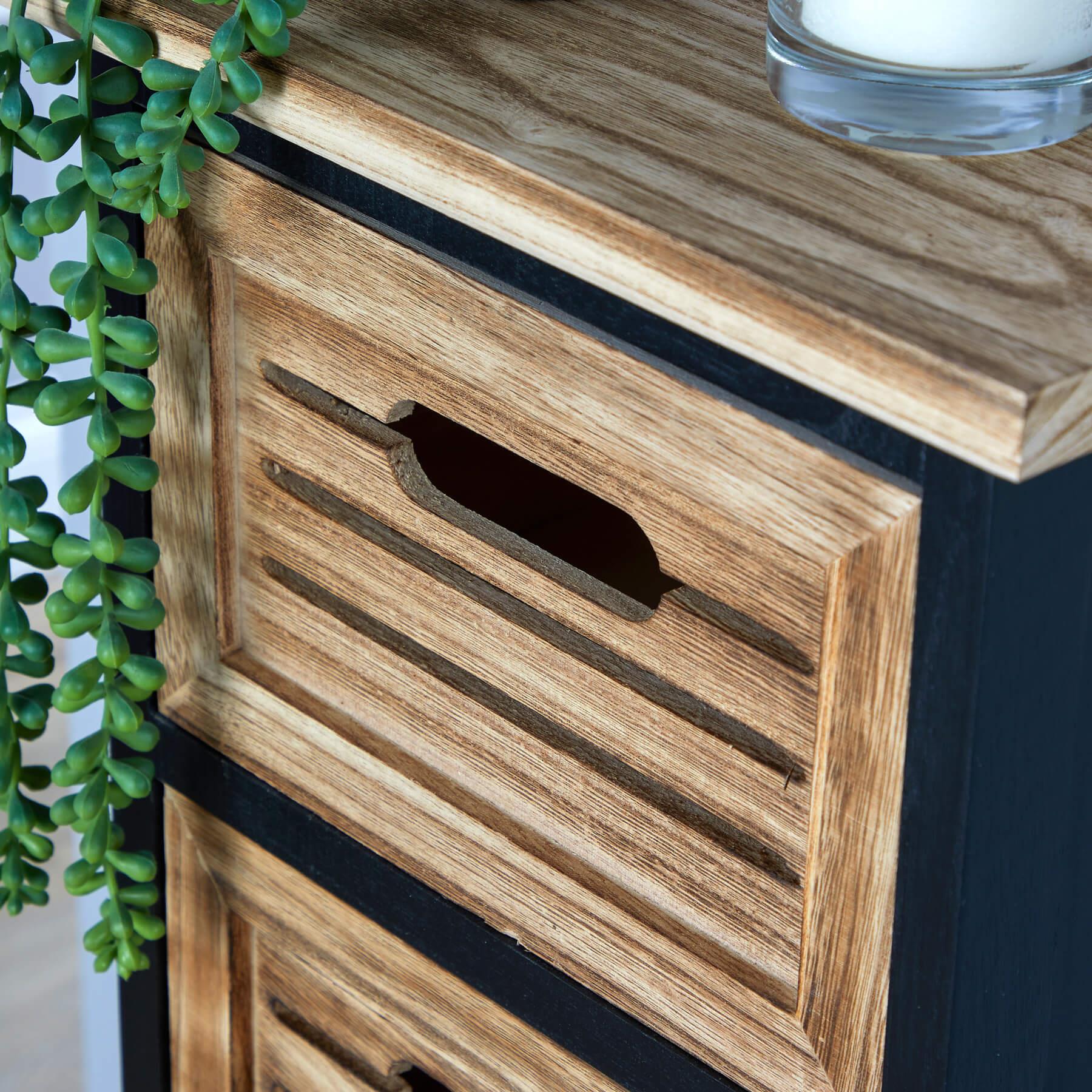Solid Wooden Storage Chest 3 / 4 / 5 Drawers Organiser Rustic Fully Assembled - Picture 22 of 73