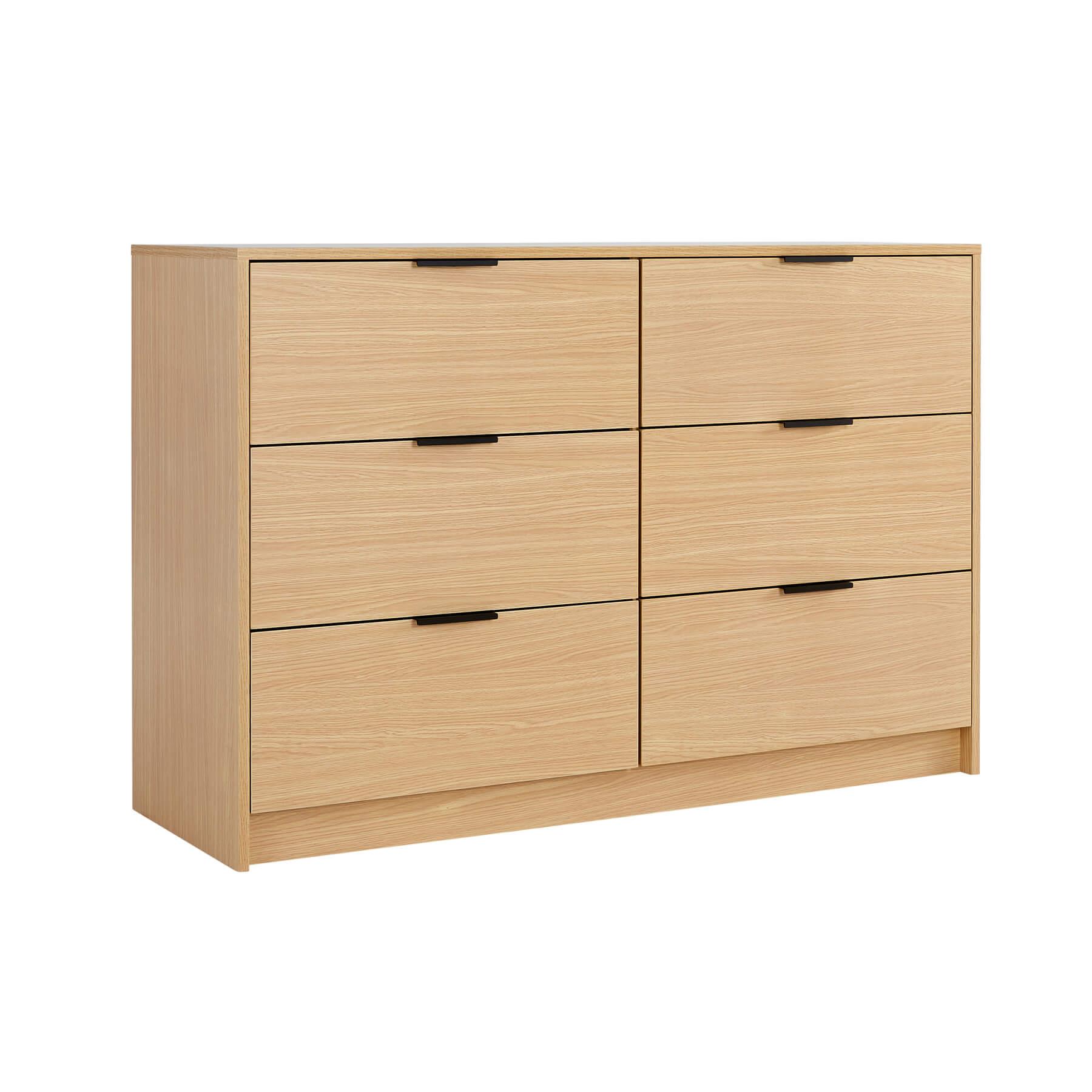 Chest 6 Drawers Bedroom Furniture Clothing Bedside Storage Organiser Wide - Picture 22 of 30