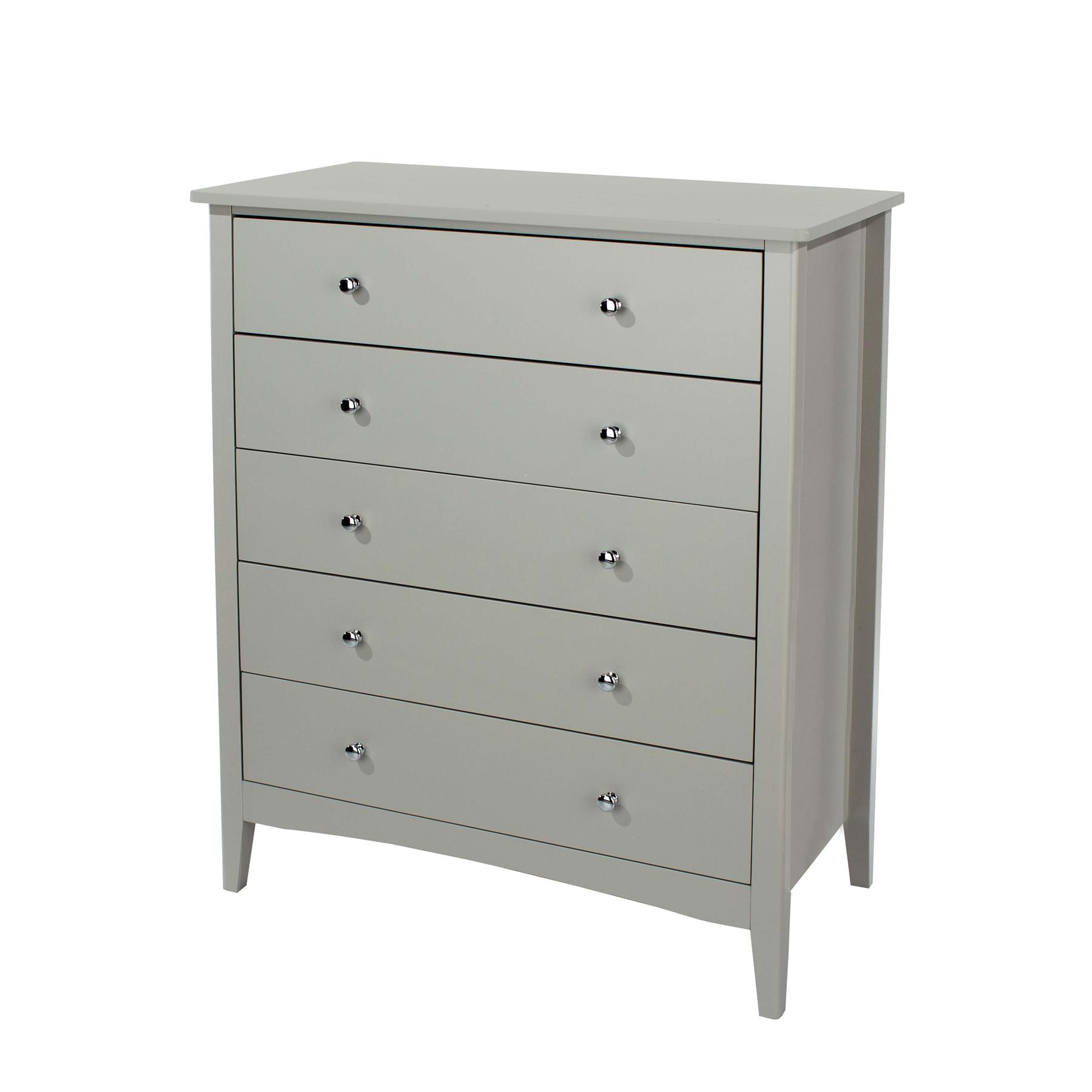 Chest of 4/5 Drawers Bedroom Clothing Storage Unit Metal Handles Runners - Picture 18 of 27
