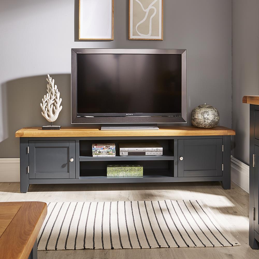 Cable Management Home Source Solid Wood 2 Door TV Plasma Unit Stand 180cm White Cable Management Home Source Solid Wood 2 Door TV Plasma Unit Stand 180cm White