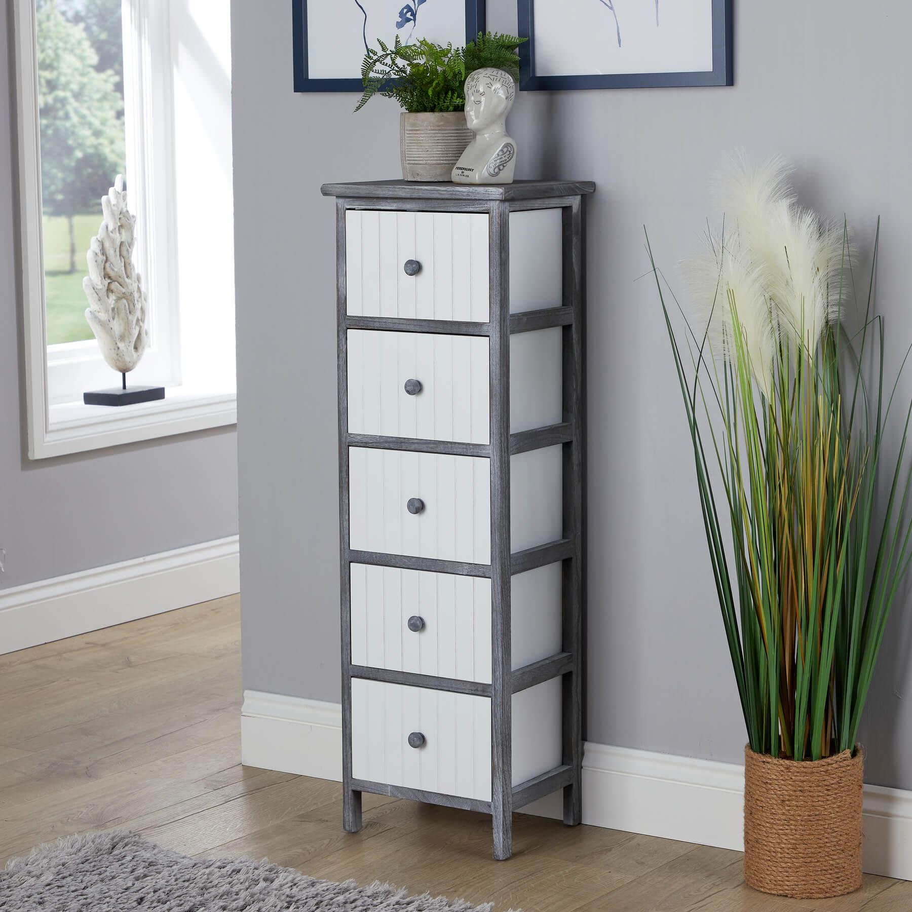 Solid Wooden Storage Chest 3 / 4 / 5 Drawers Organiser Rustic Fully Assembled - Picture 42 of 73