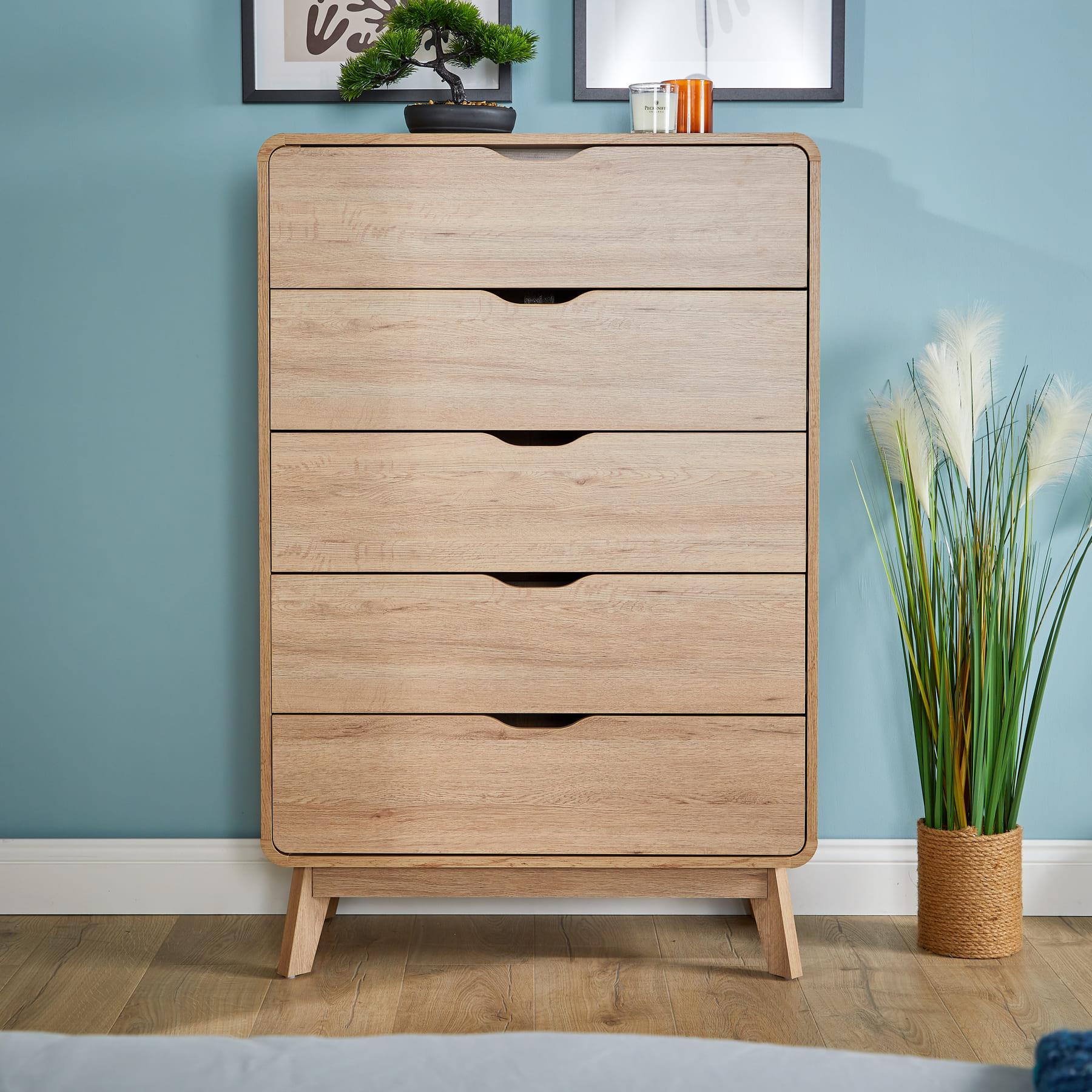Chest of 4/5/6 Drawers Clothing Storage Organiser Bedroom Furniture Nightstand - Picture 11 of 25