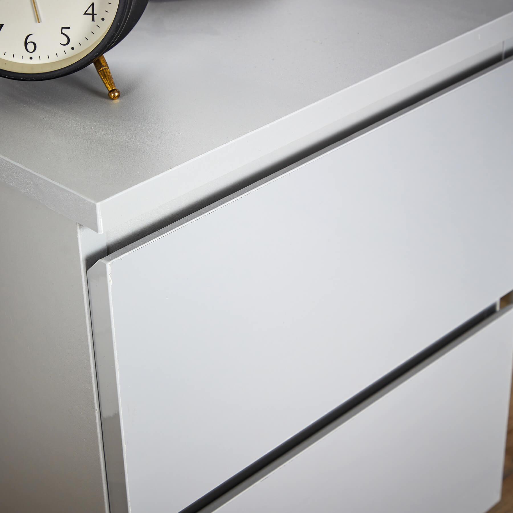 Mesita de noche moderna con 2 cajones mueble dormitorio - Imagen 11 de 21