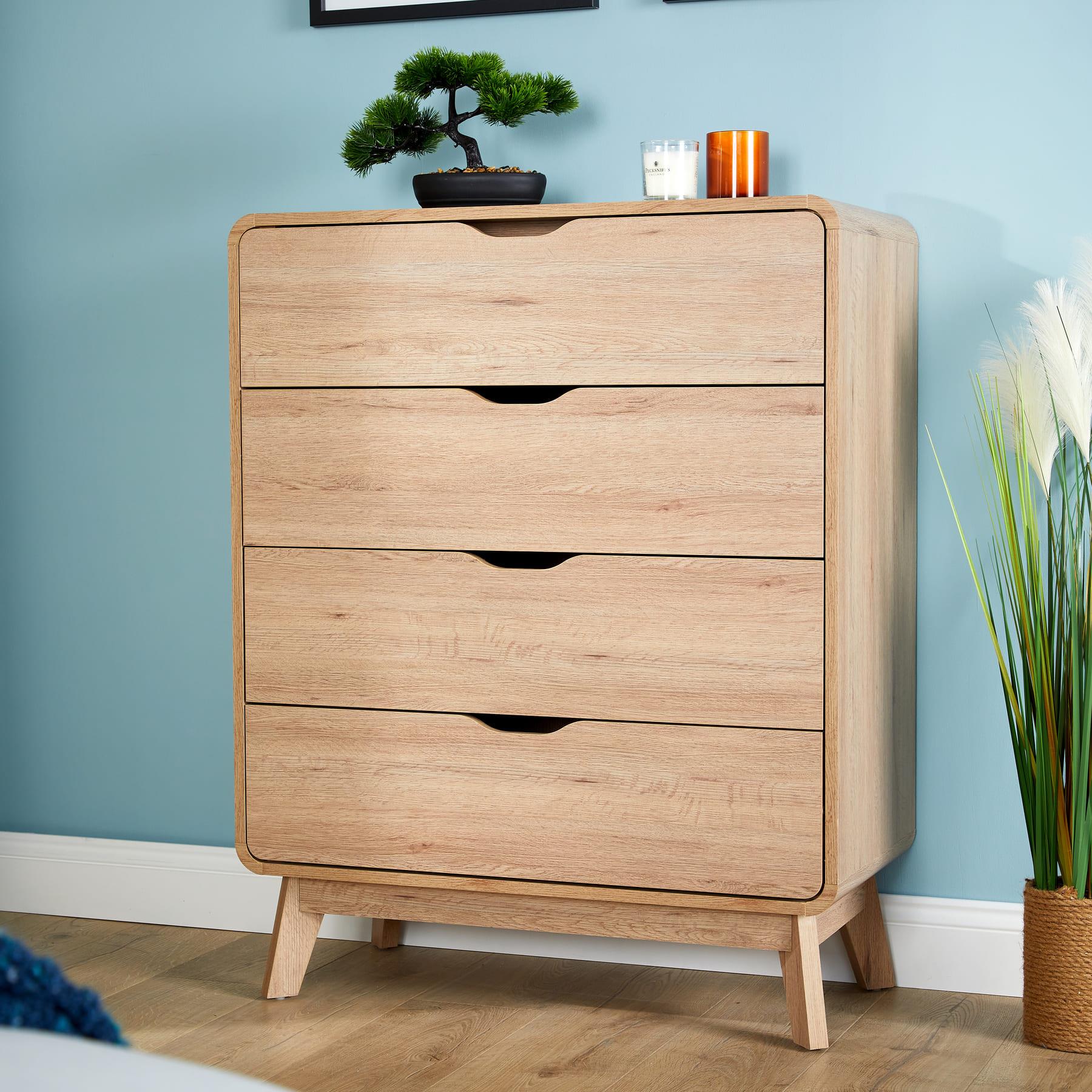 Chest of 4/5/6 Drawers Clothing Storage Organiser Bedroom Furniture Nightstand - Picture 2 of 25