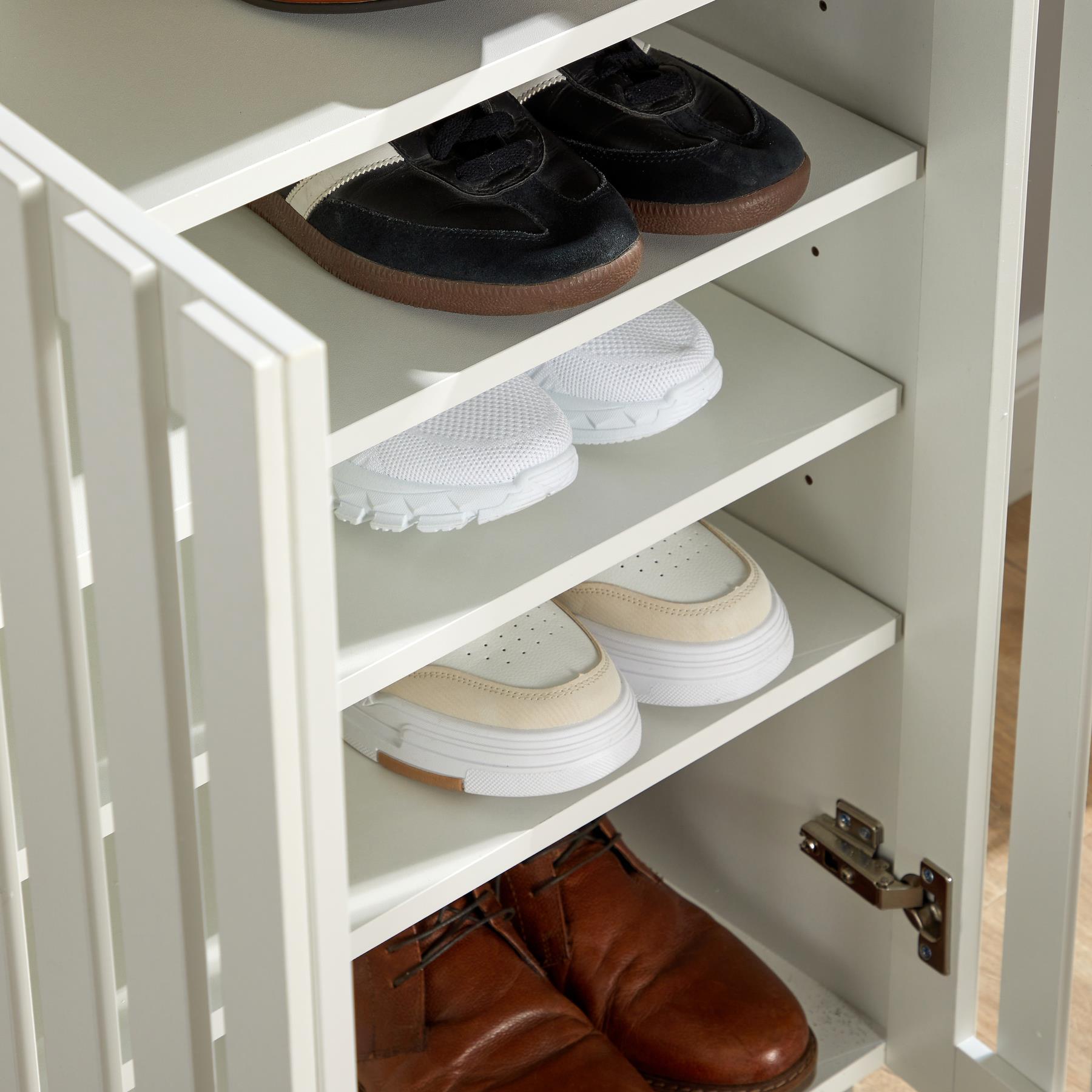 Shoe Storage Cabinet 2/3 Door with Adjustable Shelves Compact Entryway Organiser - Picture 19 of 33