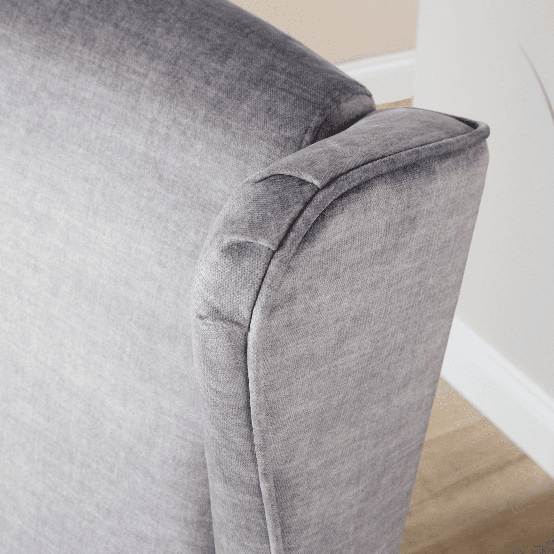 Helena Wingback Armchair Modern Accent Chair Occasional Sofa Seating Wooden Legs - Picture 26 of 29