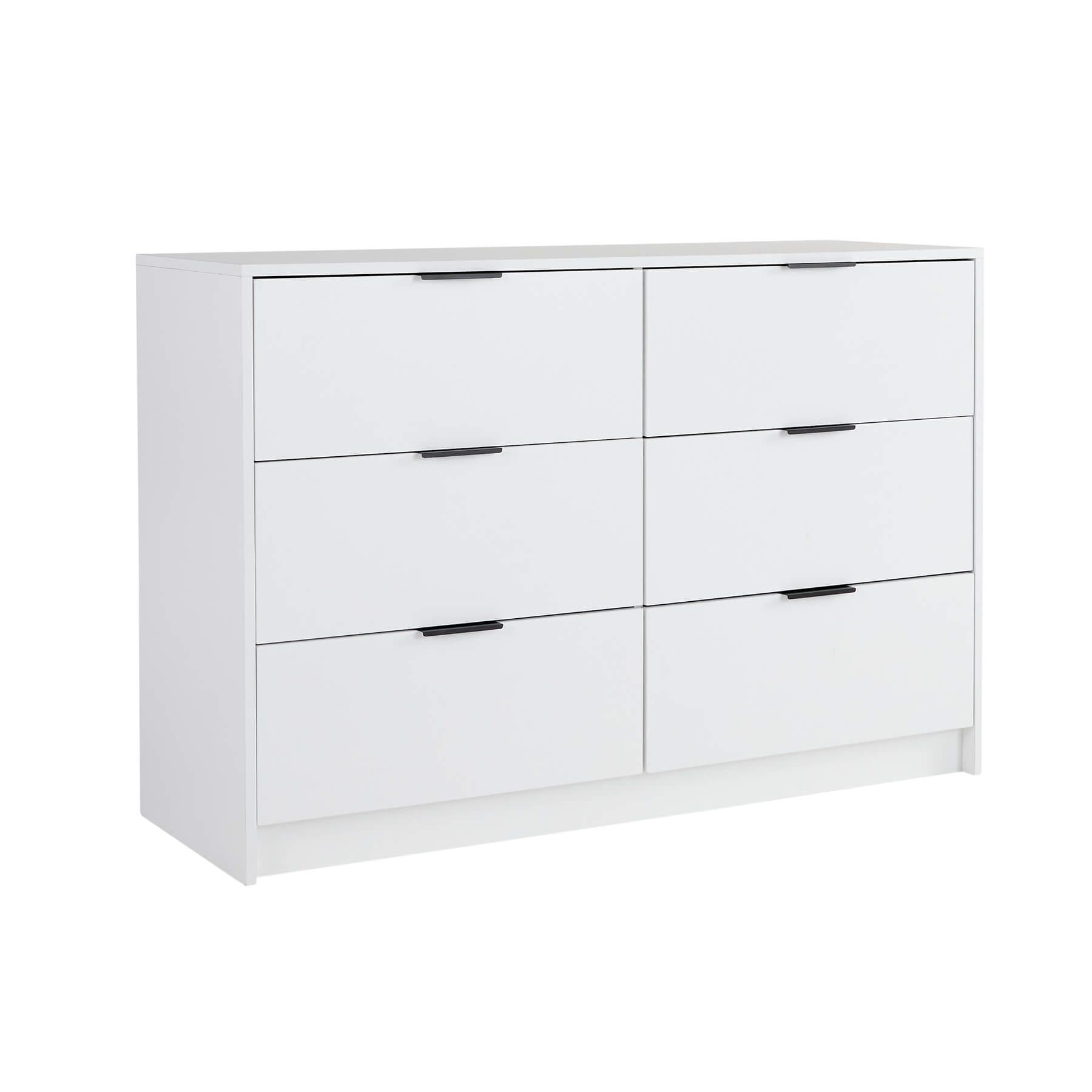 Chest 6 Drawers Bedroom Furniture Clothing Bedside Storage Organiser Wide - Picture 30 of 30