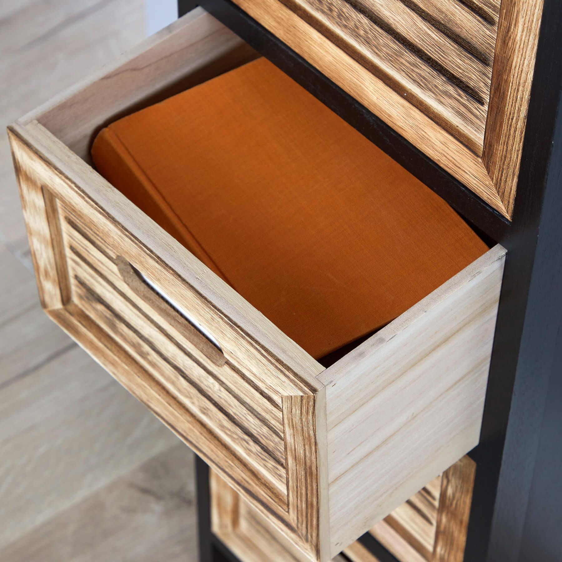 Solid Wooden Storage Chest 3 / 4 / 5 Drawers Organiser Rustic Fully Assembled - Picture 23 of 73