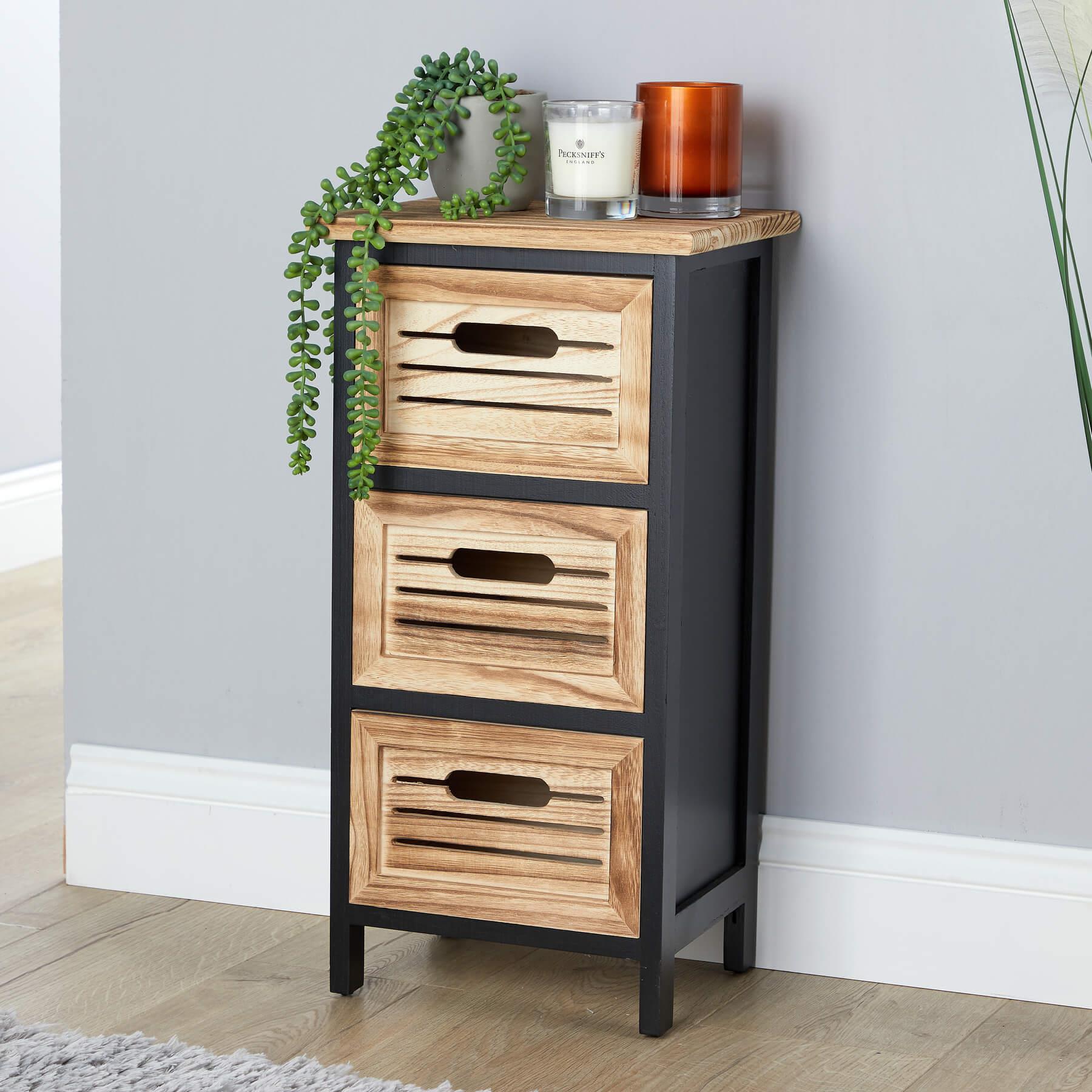 Solid Wooden Storage Chest 3 / 4 / 5 Drawers Organiser Rustic Fully Assembled - Picture 4 of 73