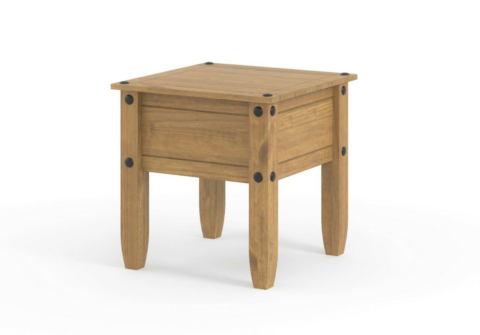 Solid Pine Wood Bedside Lamp End Side Table Rectangular Coffee Bedroom Furniture - Picture 2 of 7