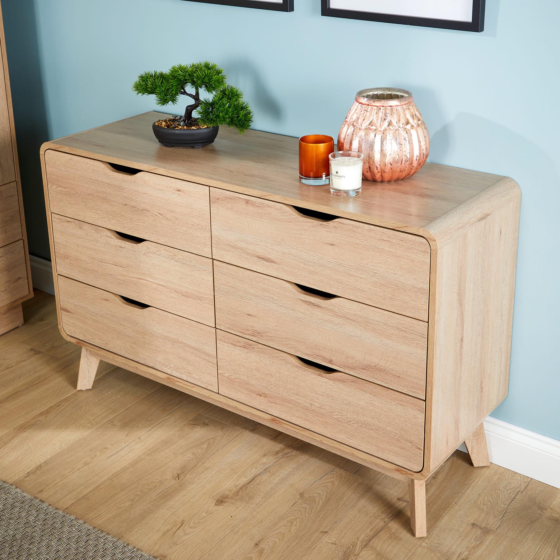 Chest of 4/5/6 Drawers Clothing Storage Organiser Bedroom Furniture Nightstand - Picture 20 of 25