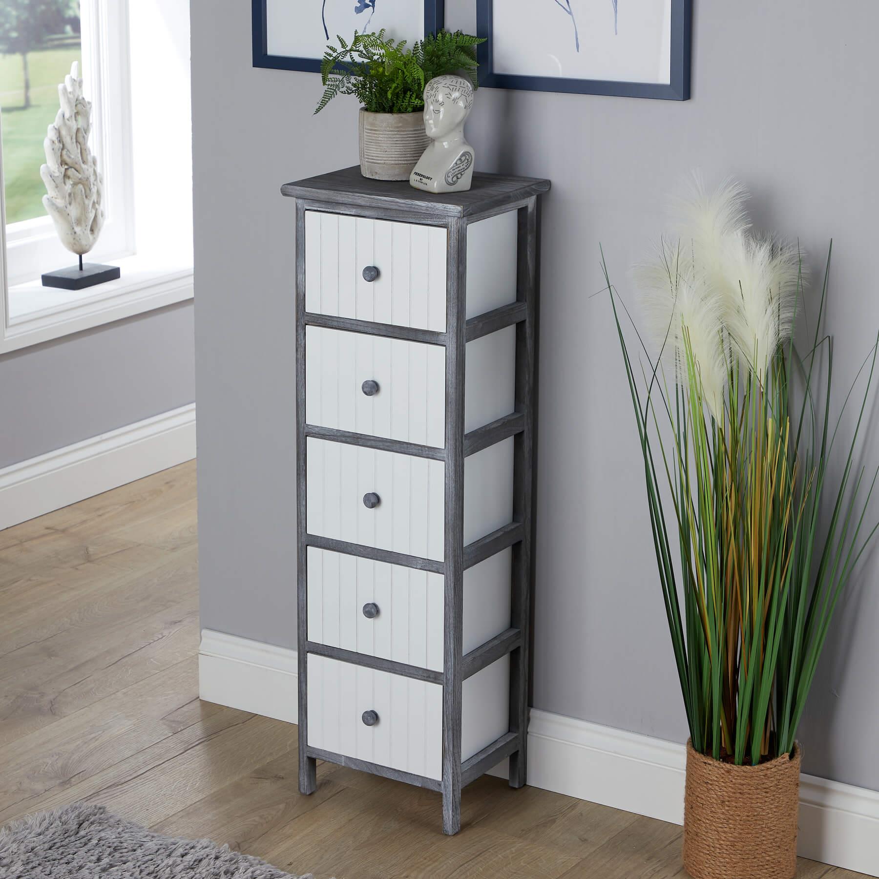 Solid Wooden Storage Chest 3 / 4 / 5 Drawers Organiser Rustic Fully Assembled - Picture 43 of 73