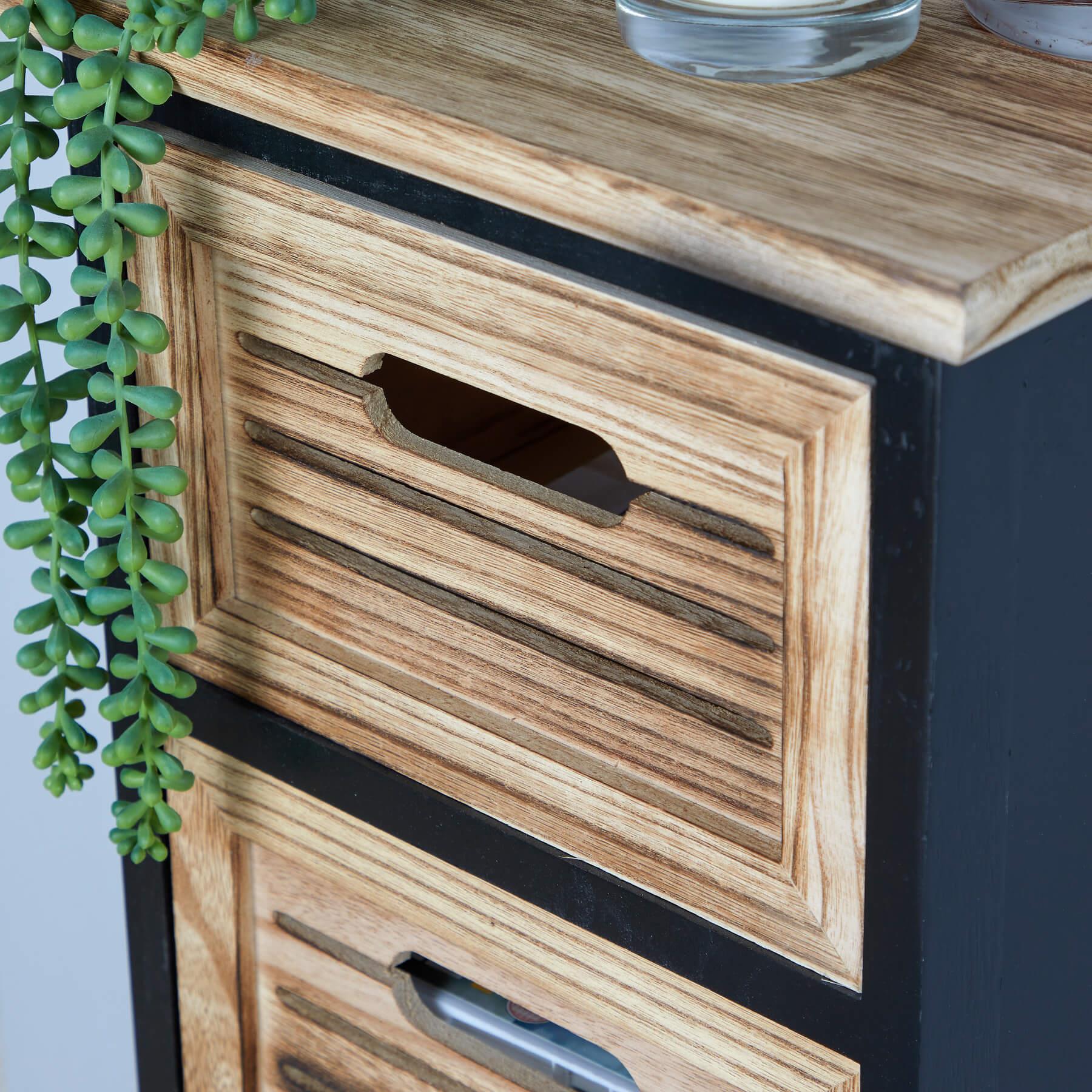 Solid Wooden Storage Chest 3 / 4 / 5 Drawers Organiser Rustic Fully Assembled - Picture 14 of 73