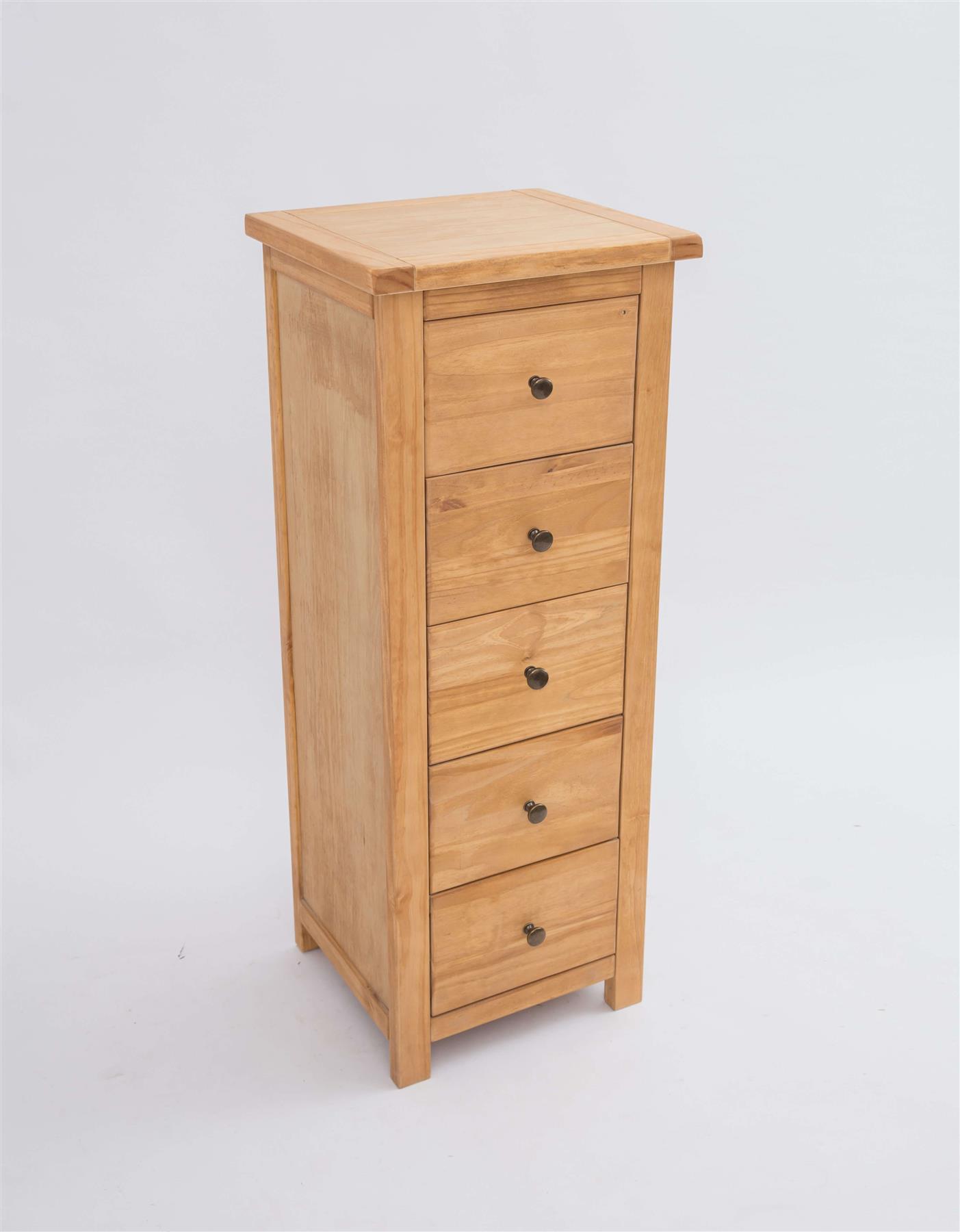 Chest of 4/5/6 Drawers Oak-effect Bedroom Furniture Storage Country Wood Unit - Picture 22 of 46