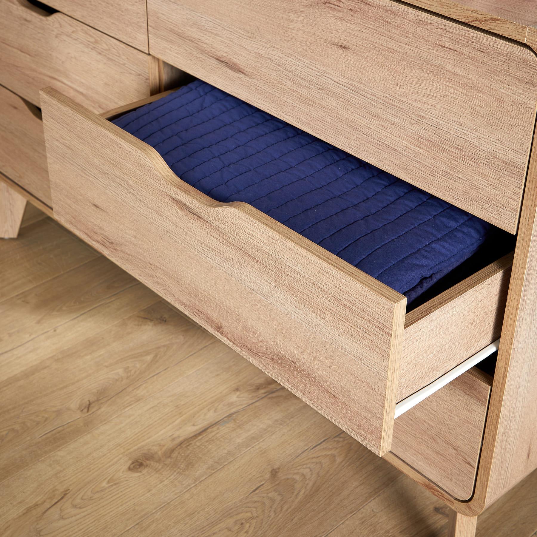 Chest of 4/5/6 Drawers Clothing Storage Organiser Bedroom Furniture Nightstand - Picture 24 of 25
