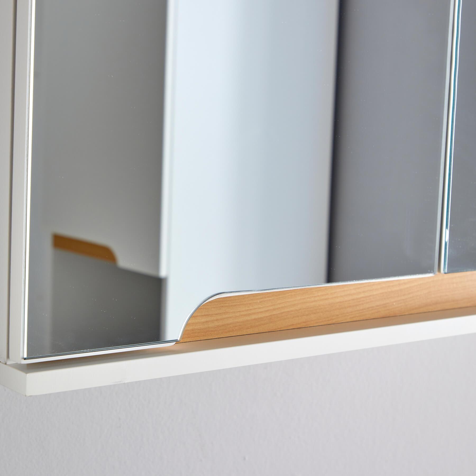Badschrank Wandmontage Aufbewahrung Regal Organizer Schrank Waschtischunterschrank Weiß - Bild 5 von 16