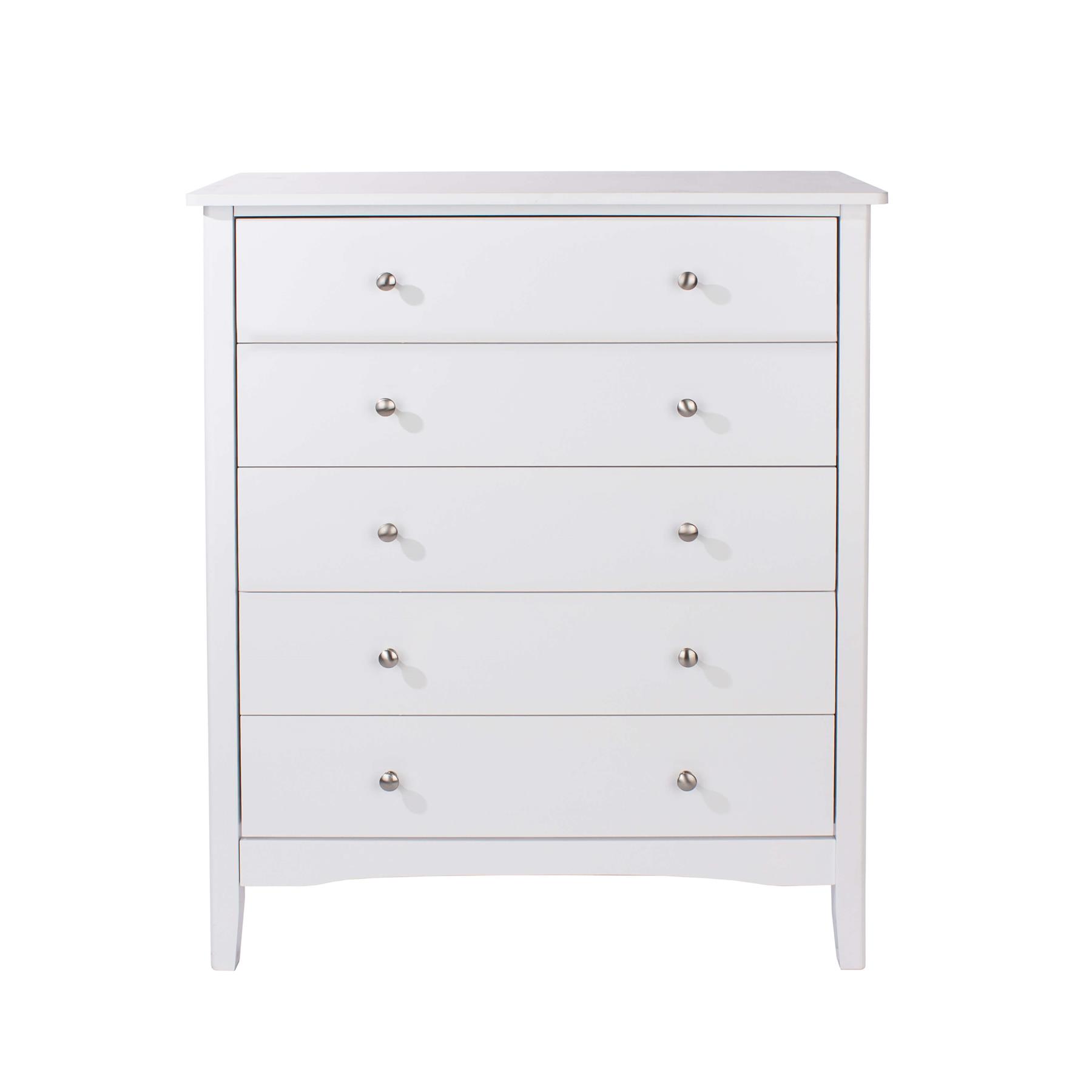 Chest of 4/5 Drawers Bedroom Clothing Storage Unit Metal Handles Runners - Picture 23 of 27