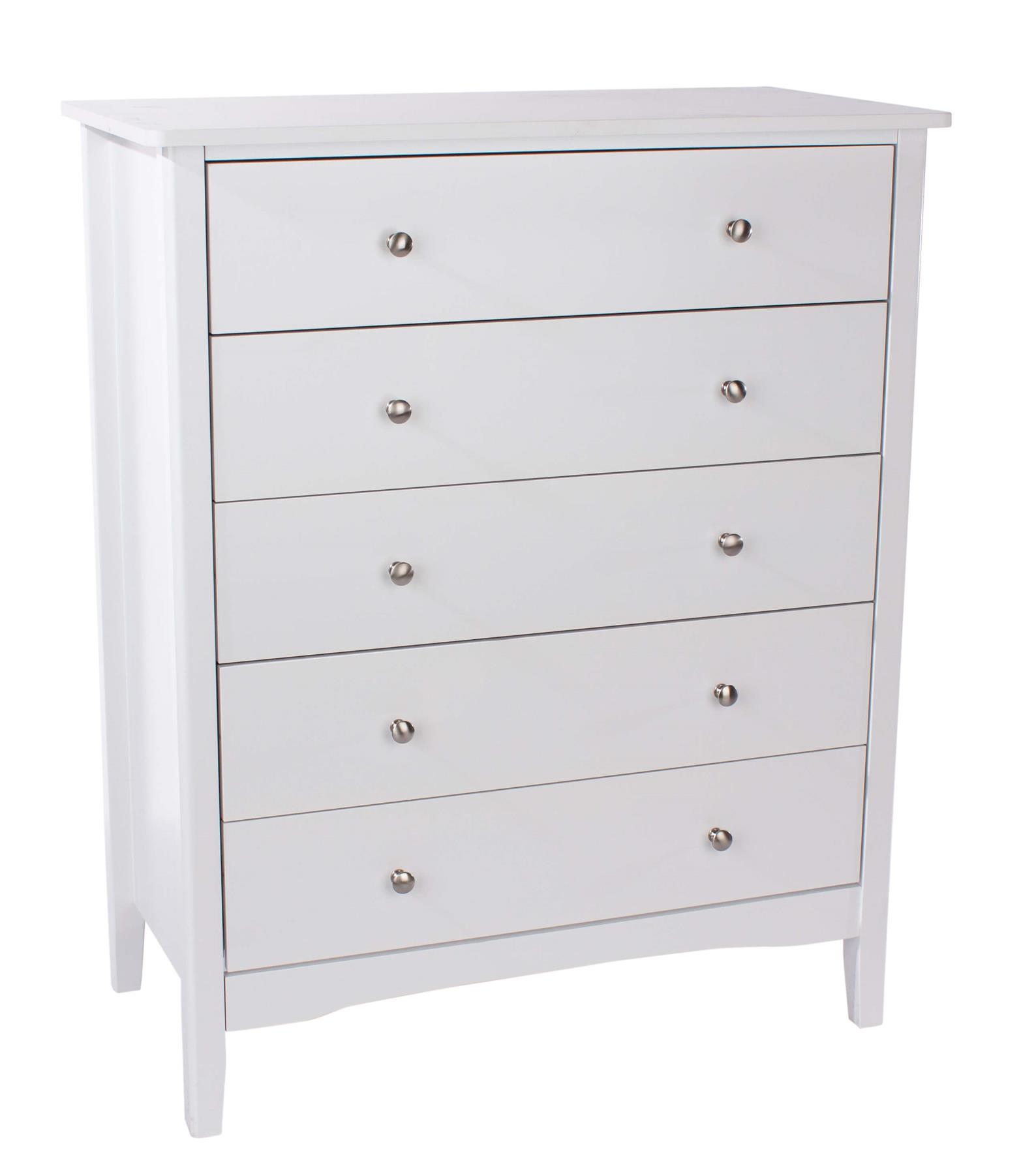 Chest of 4/5 Drawers Bedroom Clothing Storage Unit Metal Handles Runners - Picture 26 of 27