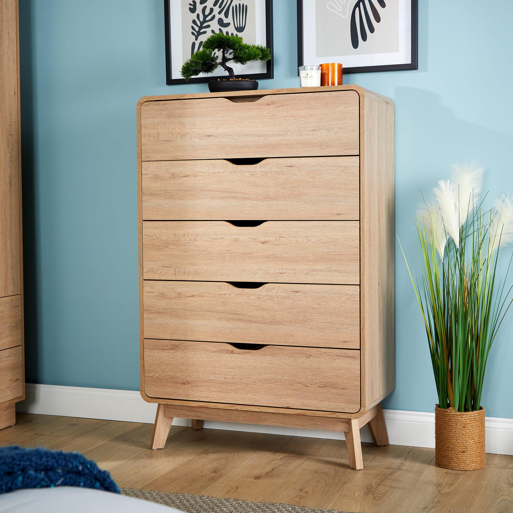Chest of 4/5/6 Drawers Clothing Storage Organiser Bedroom Furniture Nightstand - Picture 10 of 25