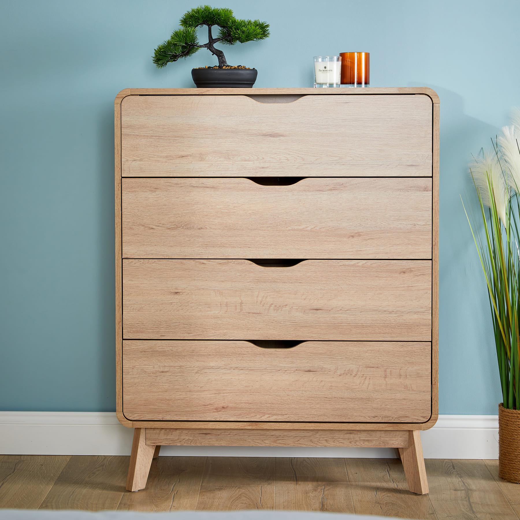 Chest of 4/5/6 Drawers Clothing Storage Organiser Bedroom Furniture Nightstand - Picture 3 of 25