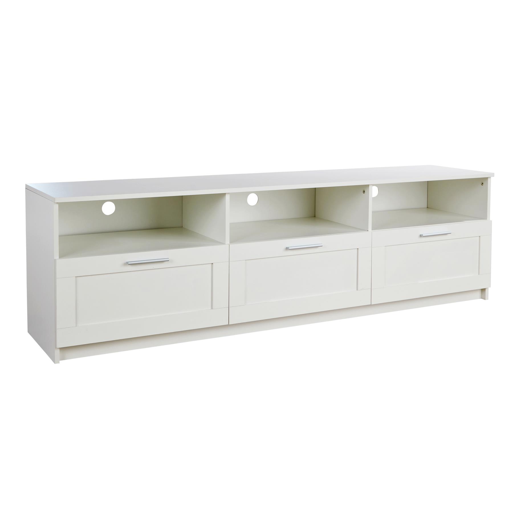 TV Floor Stand with 2 / 3 Drawers Modern Media Console Living Room Storage - Picture 14 of 14