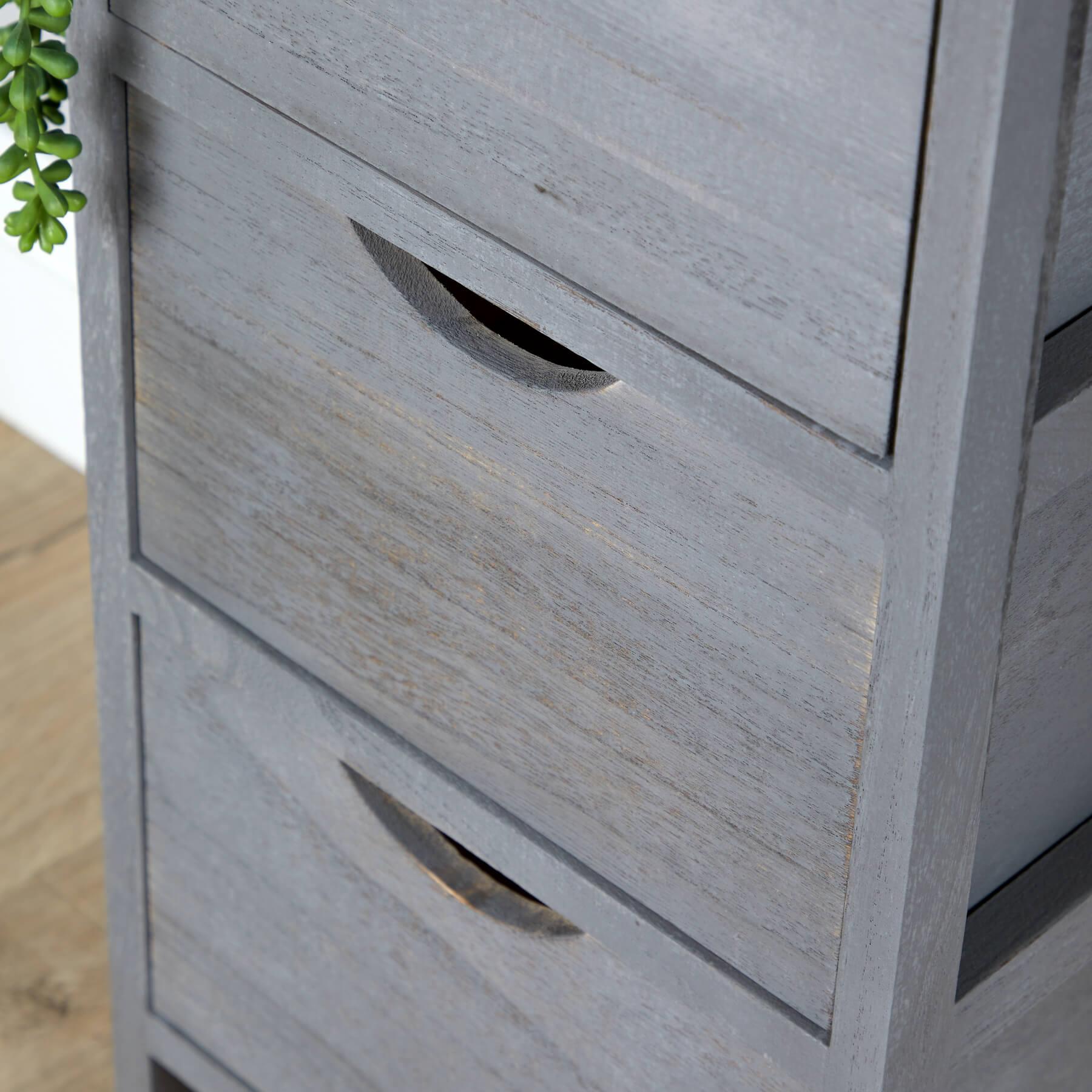 Chest 2/3/4 Drawers Grey Solid Wooden Storage Organiser Rustic Fully Assembled - Picture 14 of 25