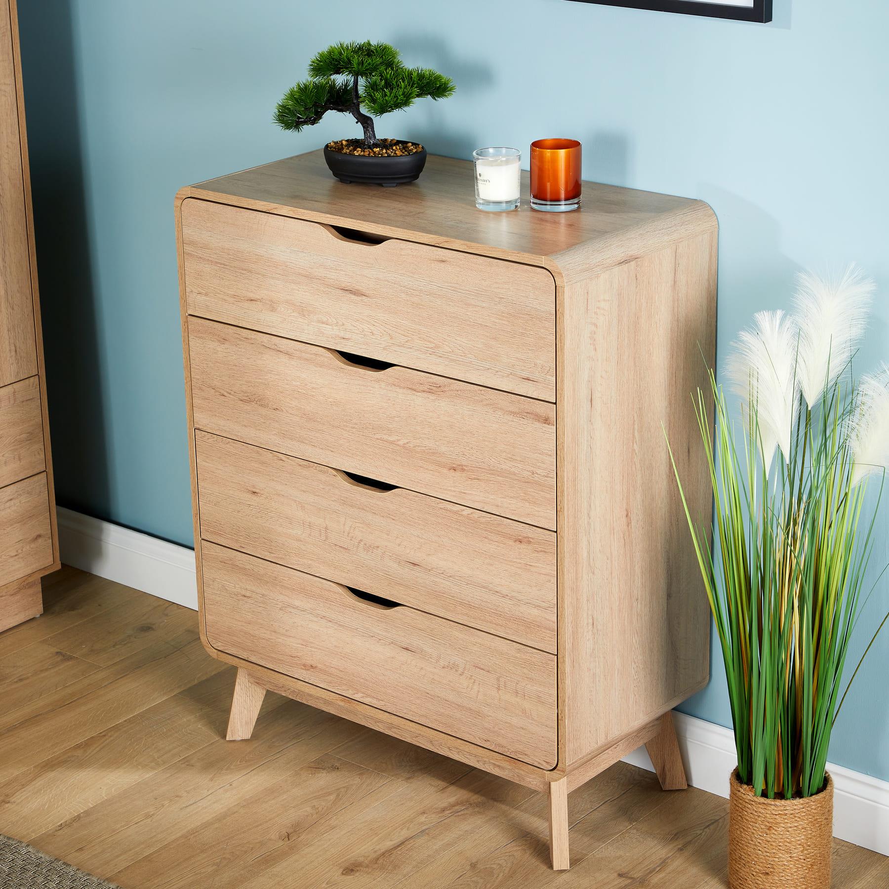 Chest of 4/5/6 Drawers Clothing Storage Organiser Bedroom Furniture Nightstand - Picture 4 of 25