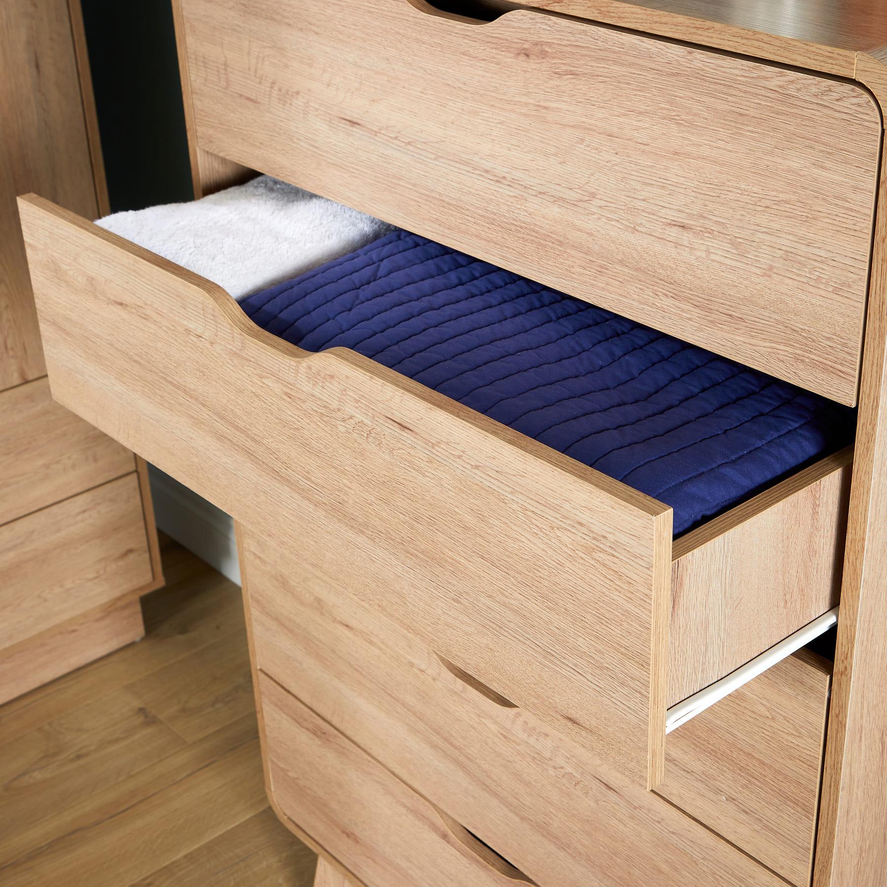 Chest of 4/5/6 Drawers Clothing Storage Organiser Bedroom Furniture Nightstand - Picture 16 of 25