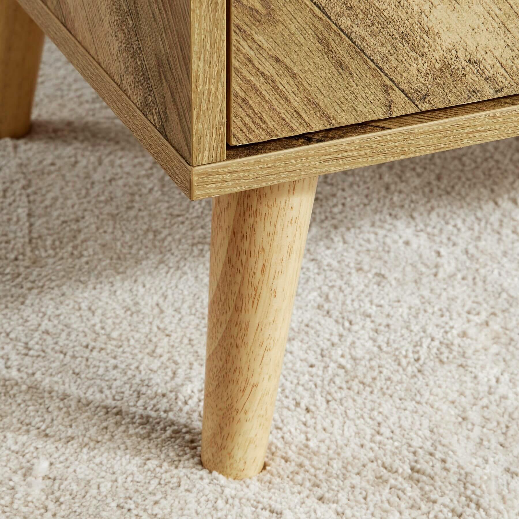 Coffee Table Rectangular 1 Drawer Open Storage Home Living Room Furniture Unit - Picture 19 of 23