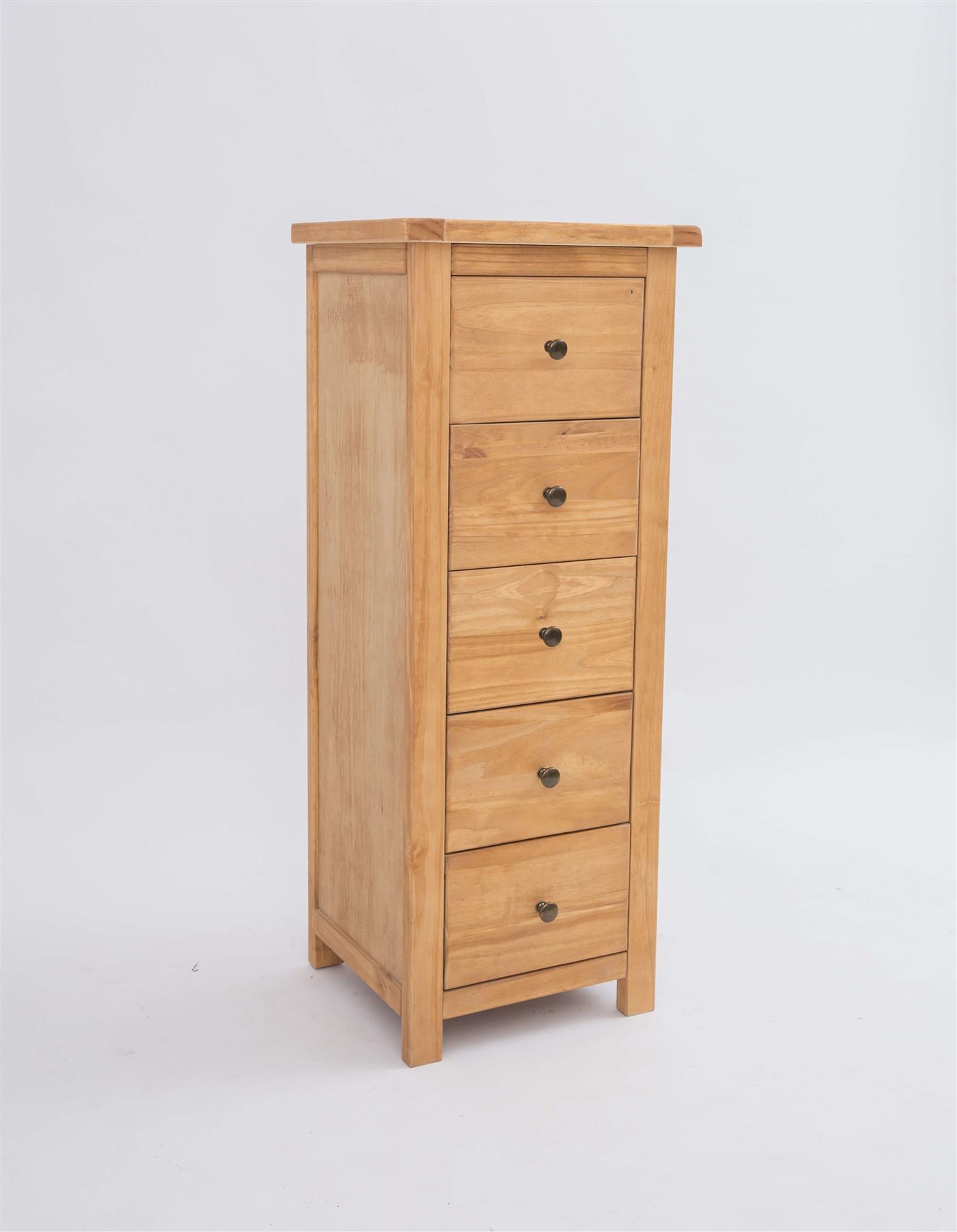Chest of 4/5/6 Drawers Oak-effect Bedroom Furniture Storage Country Wood Unit - Picture 21 of 46