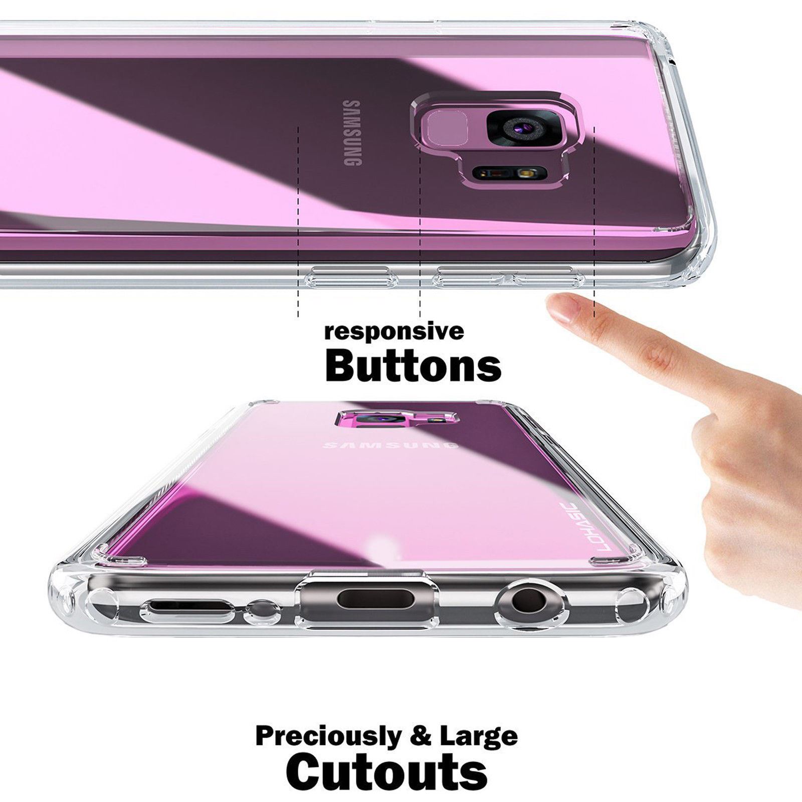 thumbnail 332 - For Samsung Galaxy S7 S8 S9 Case Shockproof Silicone Protective Clear Gel Cover