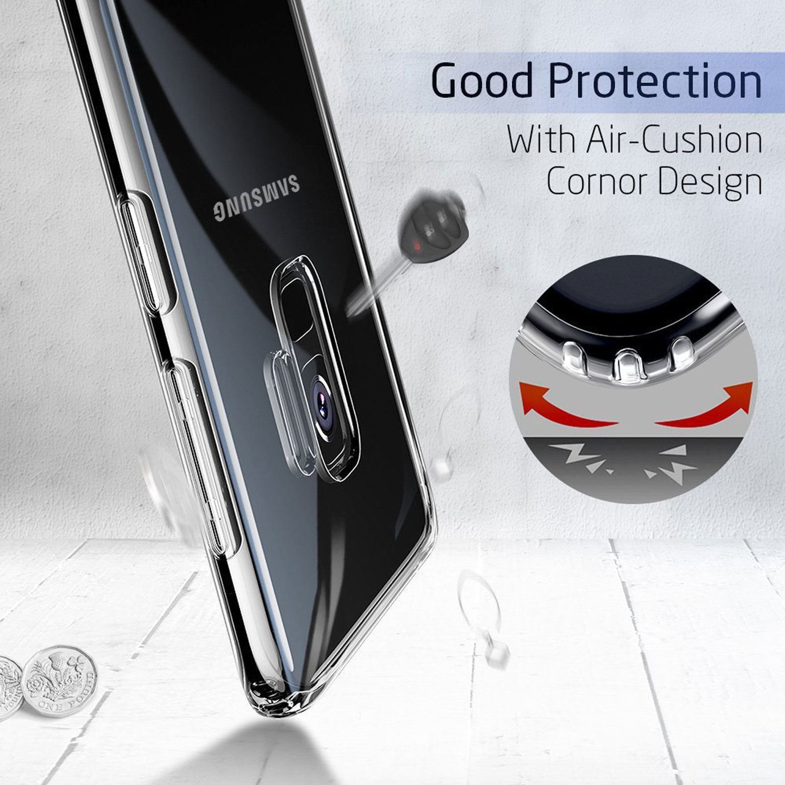 thumbnail 327 - For Samsung Galaxy S7 S8 S9 Case Shockproof Silicone Protective Clear Gel Cover